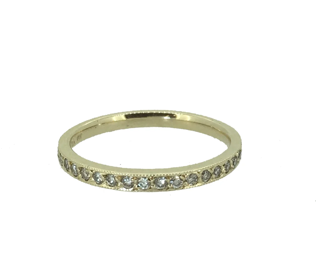 Diamond Grain-set Ring 9ct Yellow Gold .jpg