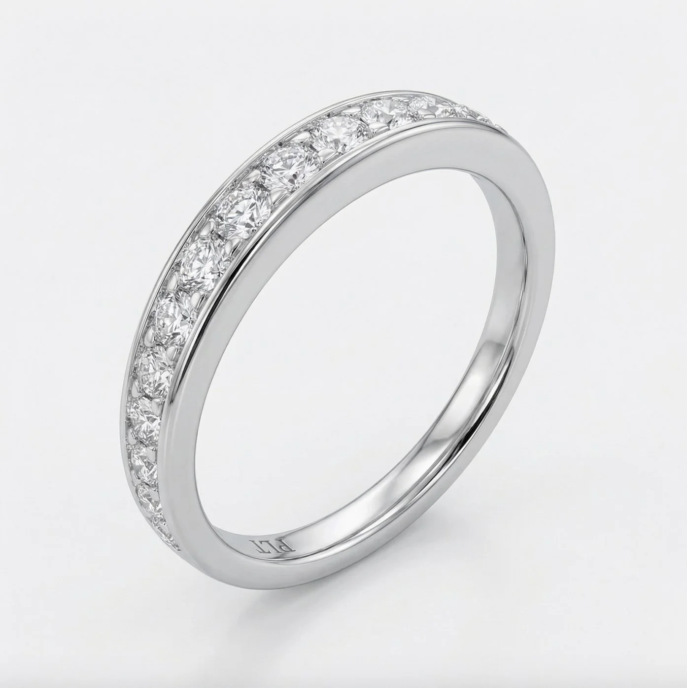 Diamond Platinum band to match Teal Sapphire and diamond ring new.jpg