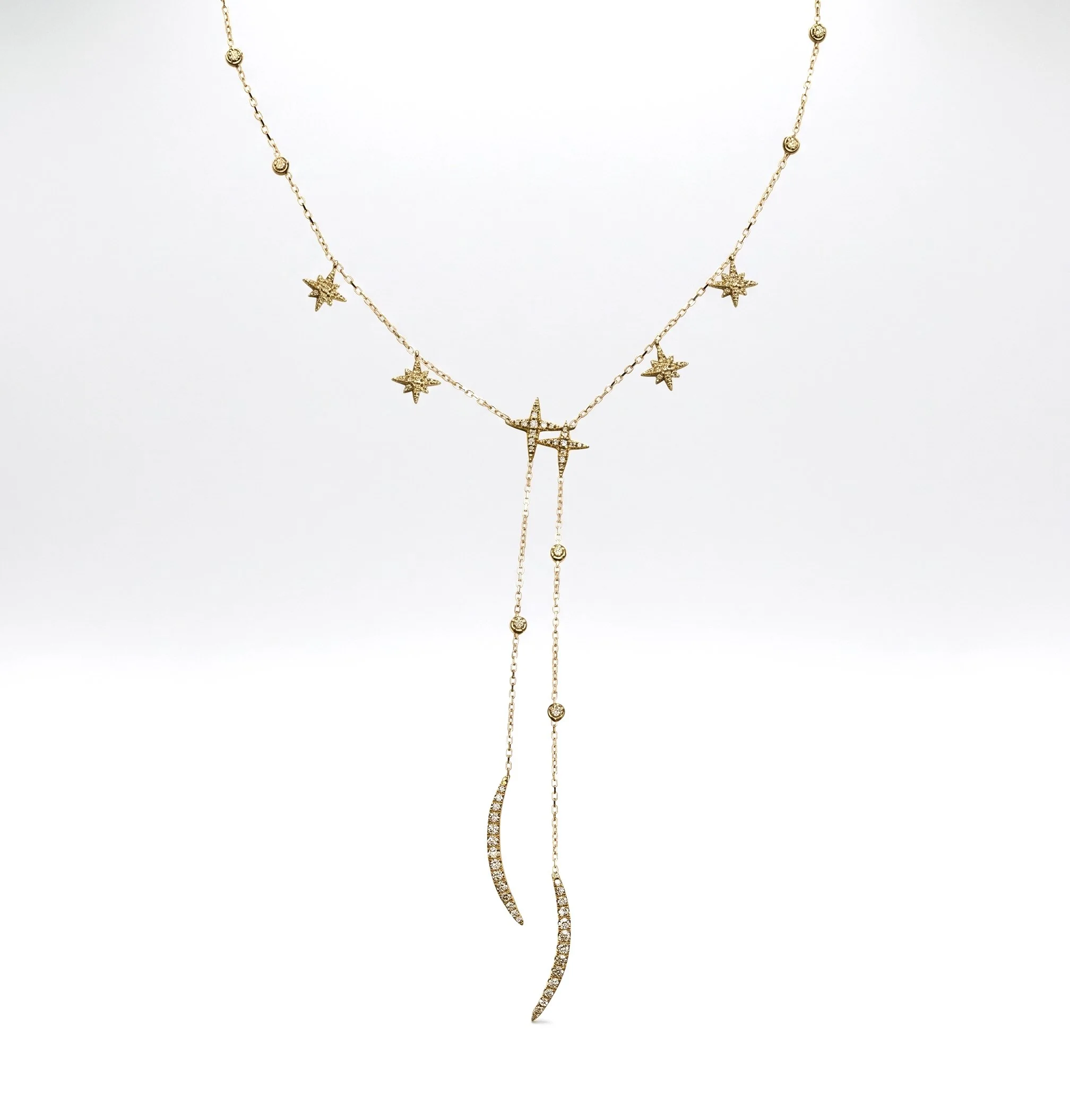 Diamond Moon and Stars Lariet Necklace in 18ct Gold.jpg
