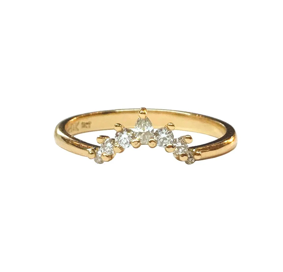 Yellow Gold Diamond Tiara Ring by TORY and KO.jpg