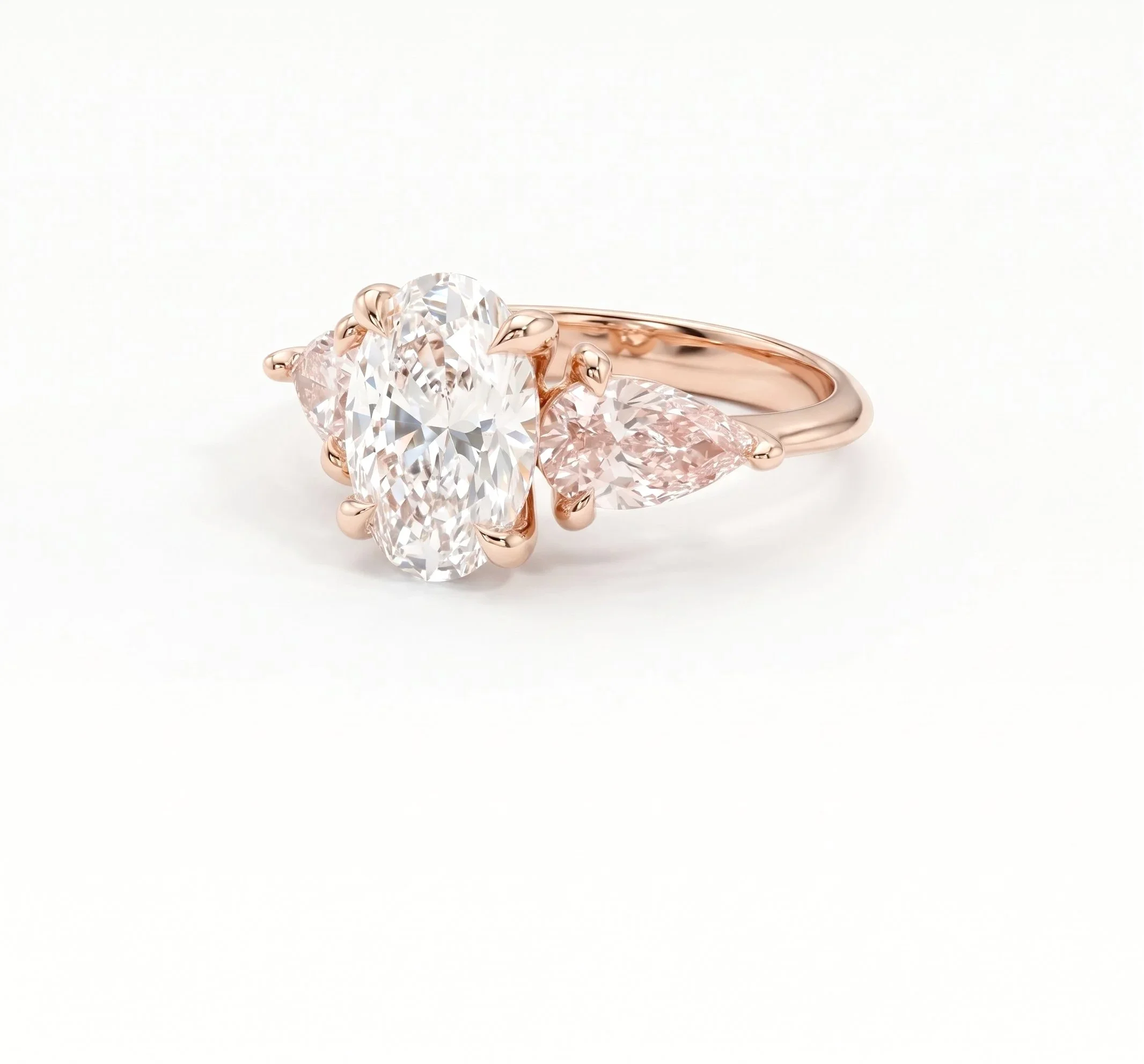Holiday+Jewellery+14ct+Rose+Gold+Oval+lab+grown+diamond+with+pink+lab+grown+pear+diamond+shoulders.jpg