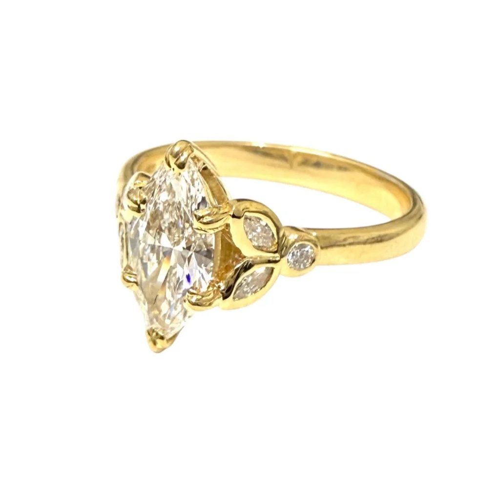 Lab-Grown+Marquise+and+Round+Diamond+Ring+in+9ct+Gold+side+view.jpg