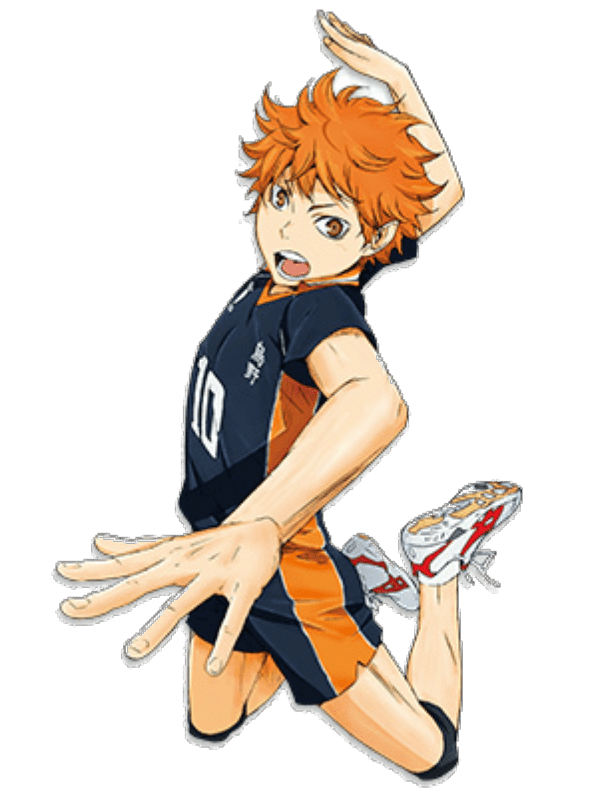 Hinata, the main character of Haikyu!