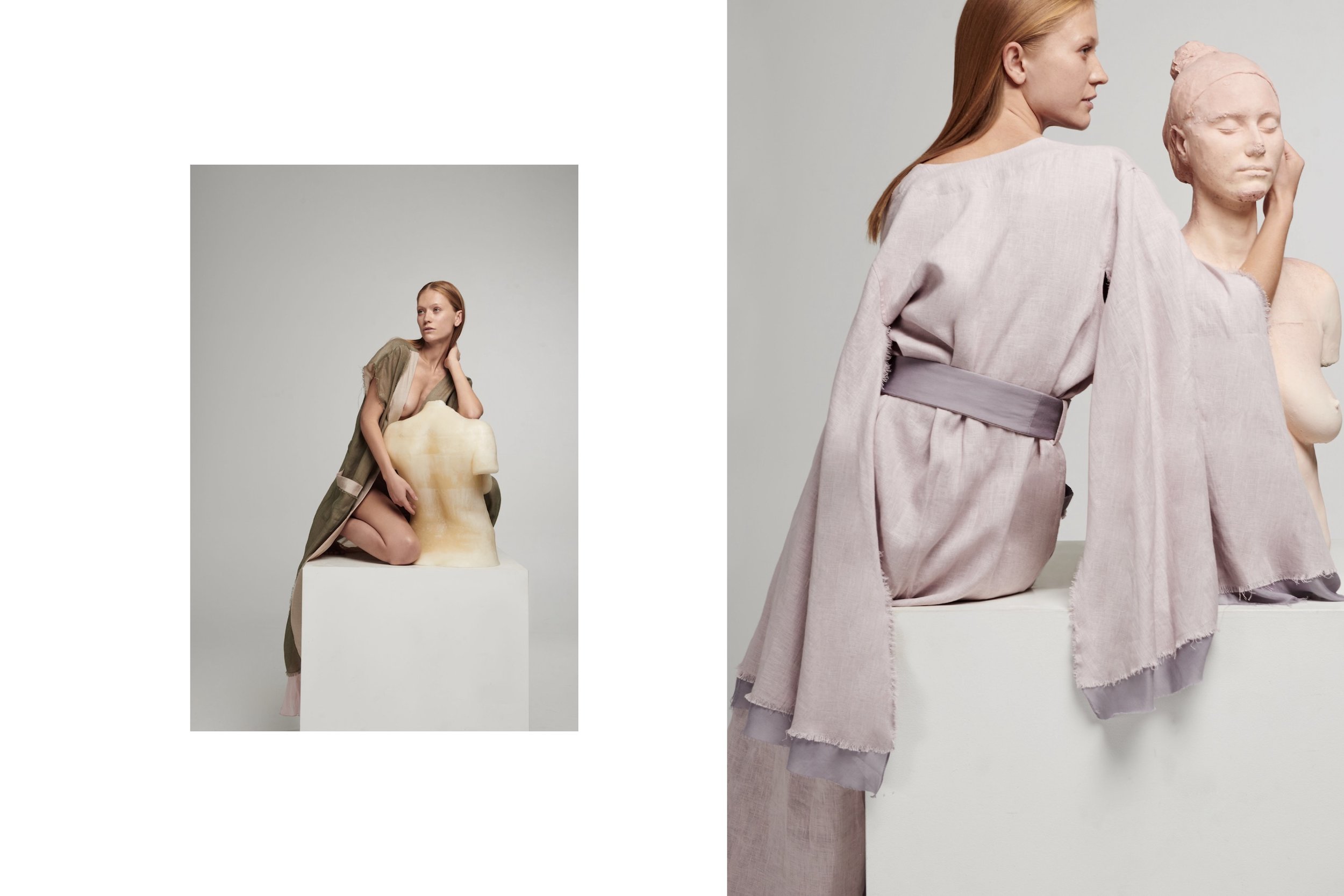 4.lessless campaign_lava robe in rose and lavander dust, aurora robe in olive and powder.JPG