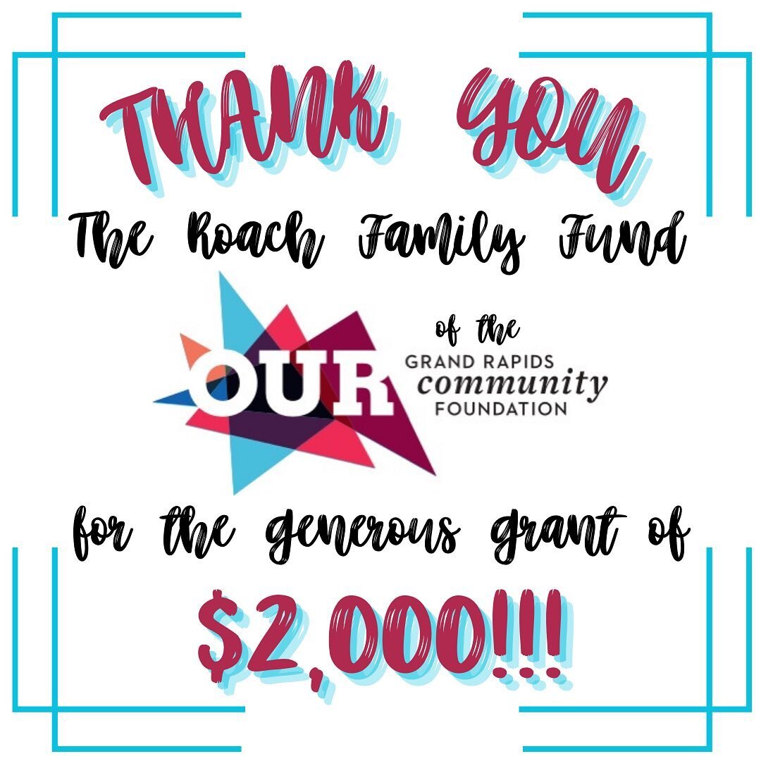 😍😳🤩WOW!!! We did not expect to find a $2,000 check when we opened our mail this weekend&hellip;.I mean, speechless is what we are! We cannot thank the Roach Family Fund of @grcommfound for including us in your trust!🤩😳😍

❤️This allowed us to pu