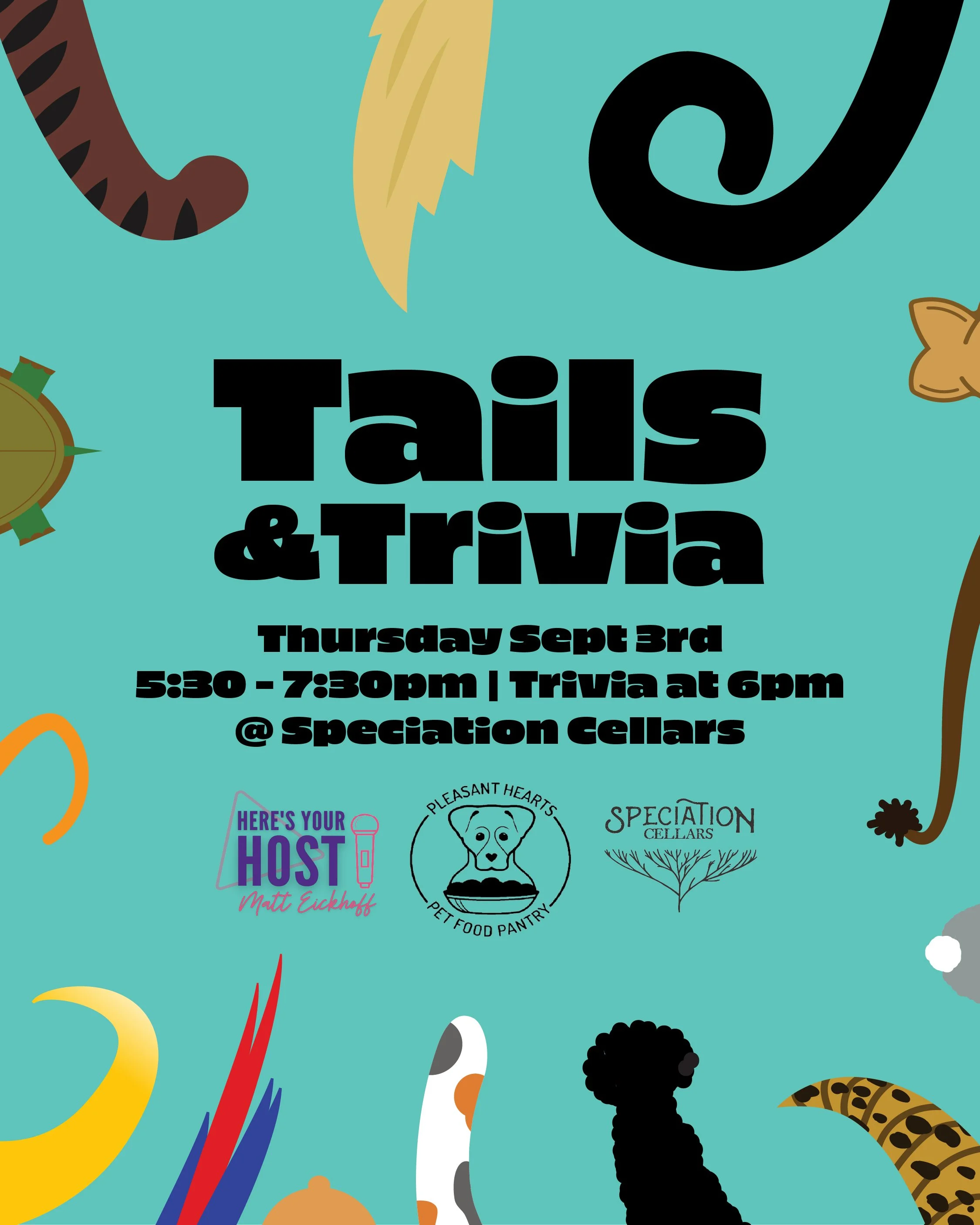 Tails &amp; Trivia Fundraiser @ Speciation Cellars