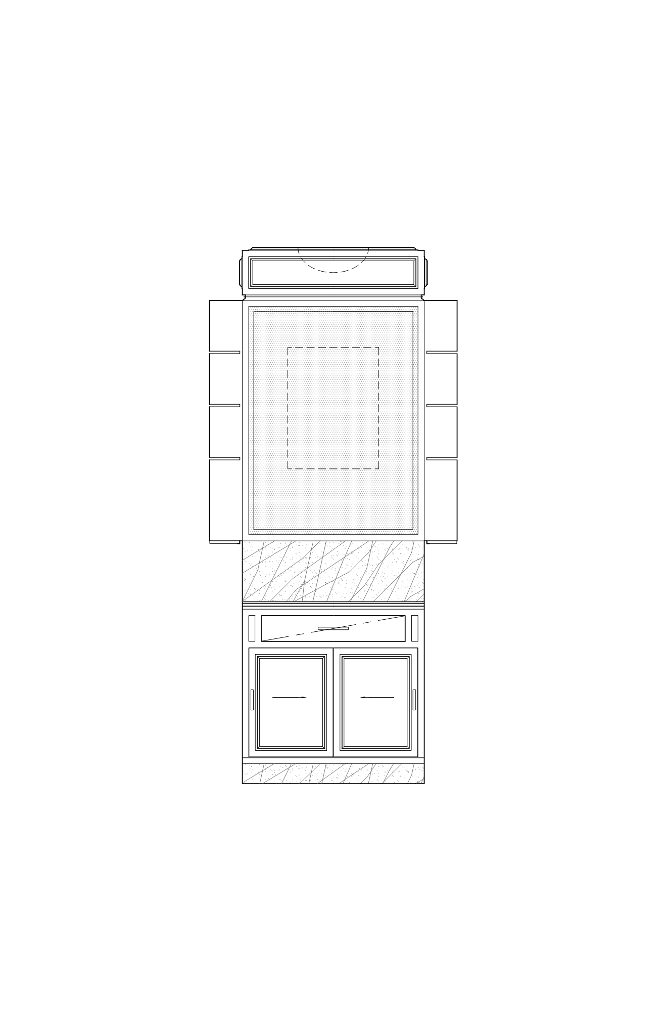 Elevation for dry bar