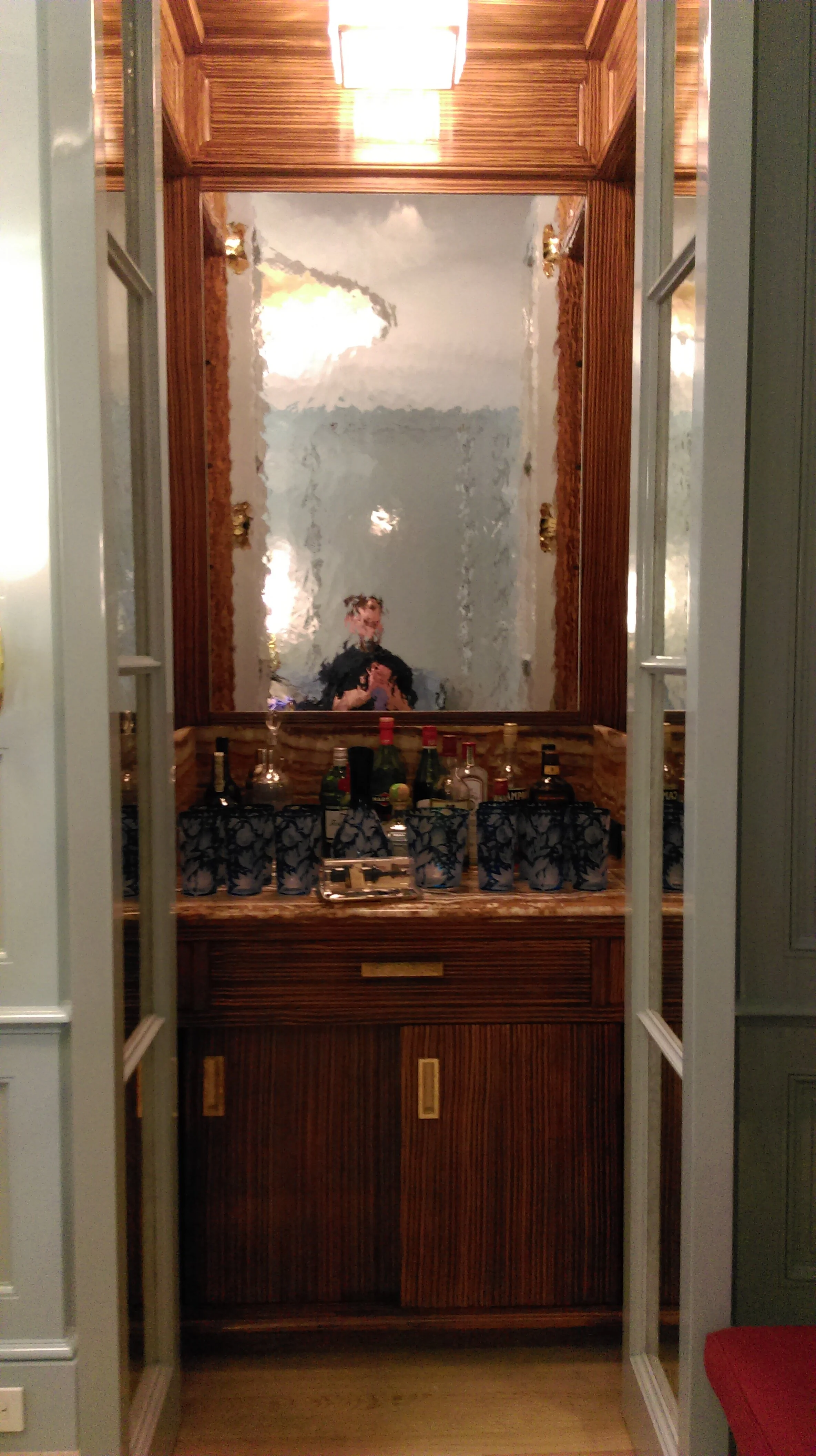 Realized dry bar in the Dining Room during install