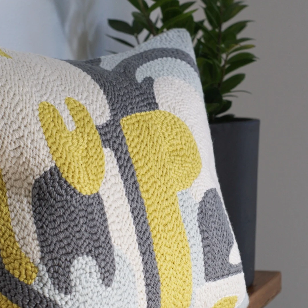 Punch Color Studio Punch Needle Pillow