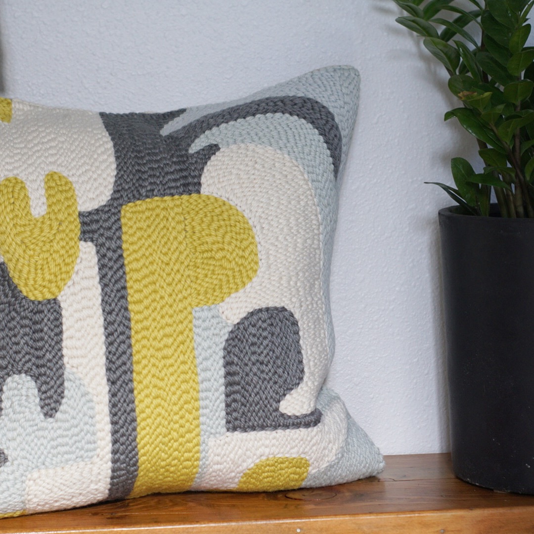 Punch Color Studio Punch Needle Pillow