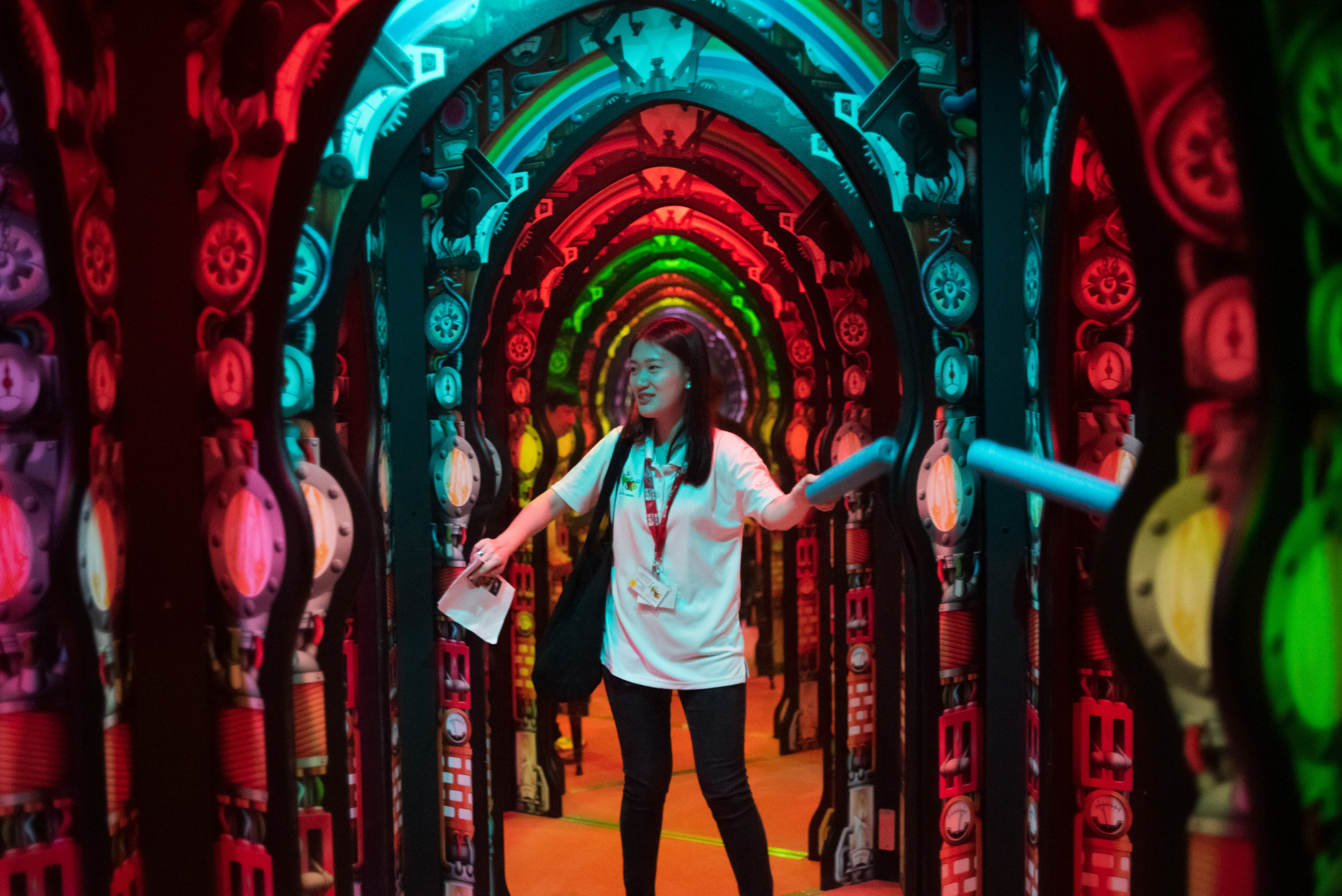 COPE volunteer at a museum tour