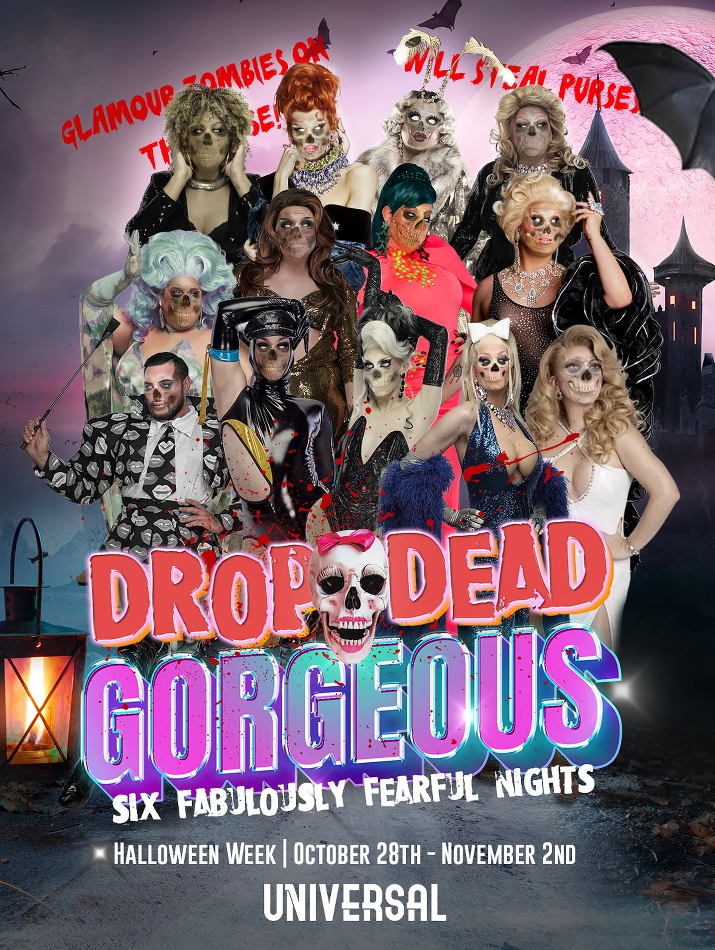 Calling all ghost and ghoul girlies, Universals annual Halloween haunt is here! 🧟 
&bull;
We&rsquo;re giving you Six Spooky nights of Fright as our hoard of Drag Zombies perform exclusive Halloween hits!
&bull;
TUESDAY 28/10
TWISTED TUESDAY
Queen of