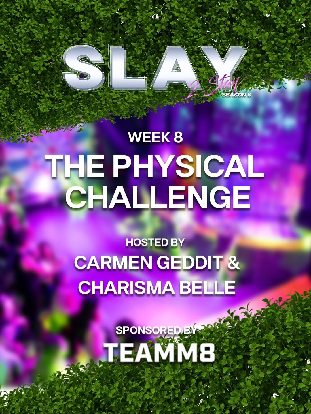 Tomorrow @teamm8 presents the iconic Slay 2 Stay Physical Challenge! Our drag challengers are ready to put their skills to the test, and find out who will walk away with the POWER that could alter the entire competition. 

Hosted by @carmen.geddit an
