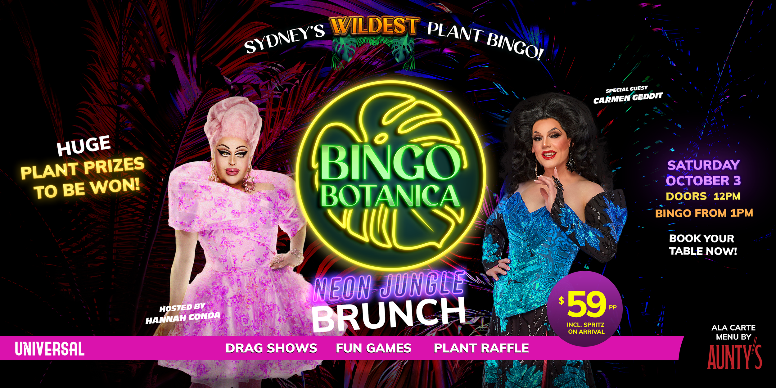 BINGO BOTANICA: NEON JUNGLE BRUNCH