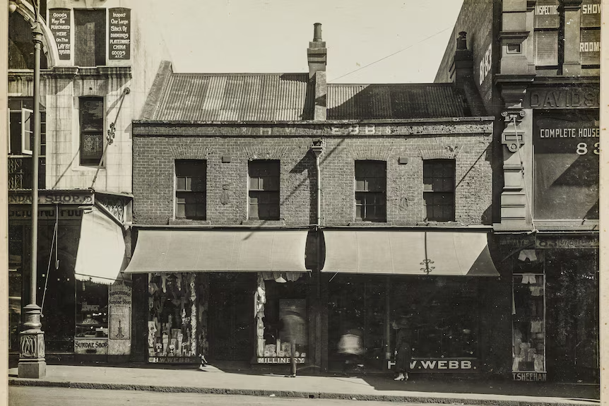 H.W. Webb Millinery store in 1920.