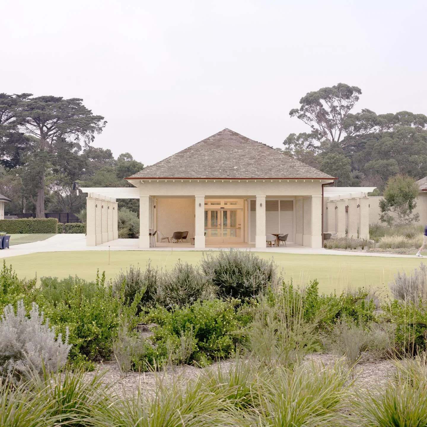 Royal Melbourne Golf Club Redevelopment 

Architect: @demainepartnership 
Photography: @peternevett 

#golfcourselandscapearchitecture #heathland #sandbeltgolf #indigenousplants #heathlandgolf