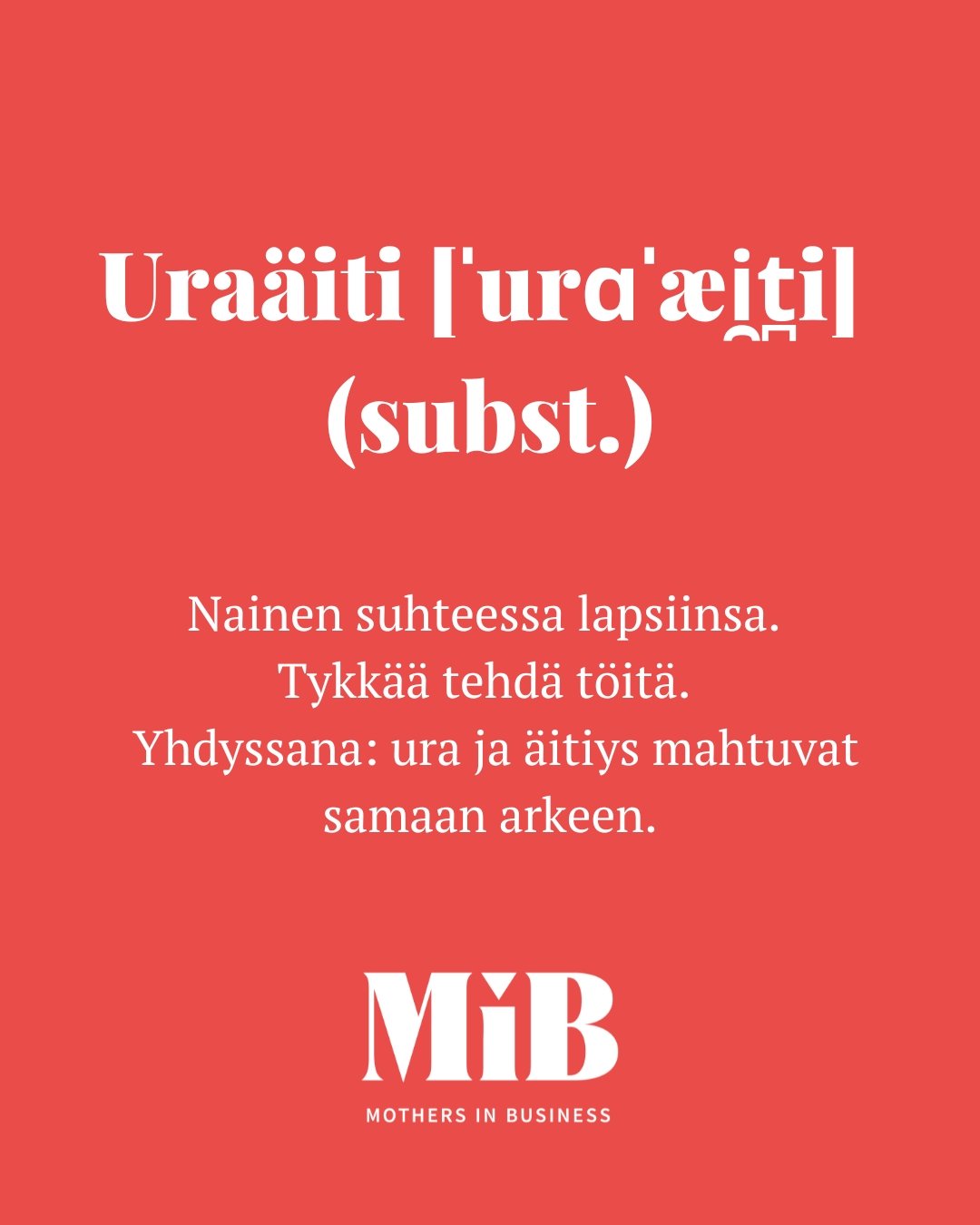 📣 Last call: ehdota Vuoden ura&auml;iti&auml; 13.6. menness&auml;!

Ura&auml;iditk&ouml; kylmi&auml; ja itsekk&auml;it&auml; oman edun tavoittelijoita? T&auml;m&auml; termi kaipaa uudelleenbr&auml;nd&auml;yst&auml;!

🌟 Me MiBiss&auml; uskomme, ett&