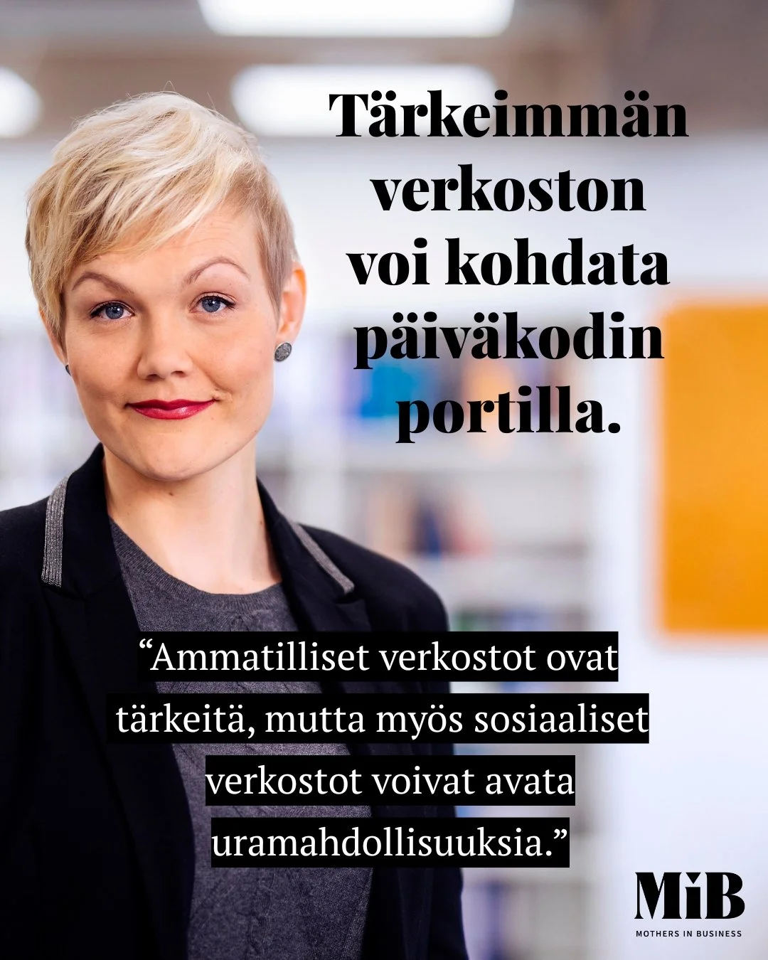 Mit&auml; p&auml;iv&auml;kodin kuraeteinen voi opettaa verkostoitumisesta? 👩&zwj;👦👣

Ainakin sen, ett&auml; kaikki ty&ouml;uran kannalta t&auml;rke&auml;t verkostot eiv&auml;t ole ammatillisia, kirjoittaa MiB Kanta-H&auml;meen aktiivi Jenni Heino 