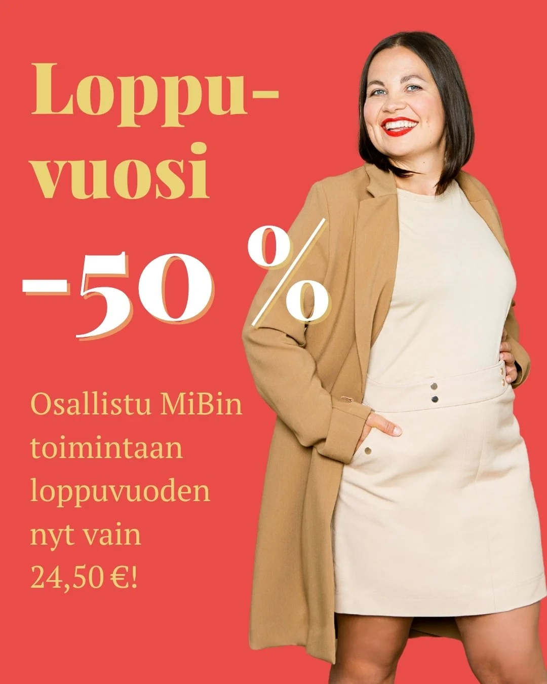 Tutustu MiBin j&auml;senyyteen ja toimintaan loppuvuoden nyt vain 24,50 &euro;!

Tarjoamme uusille liittyville j&auml;senille loppuvuoden j&auml;senyyden puoleen hintaan 🤩

MiBin j&auml;senen&auml; olet oikeutettu osallistumaan kaikkiin j&auml;senta