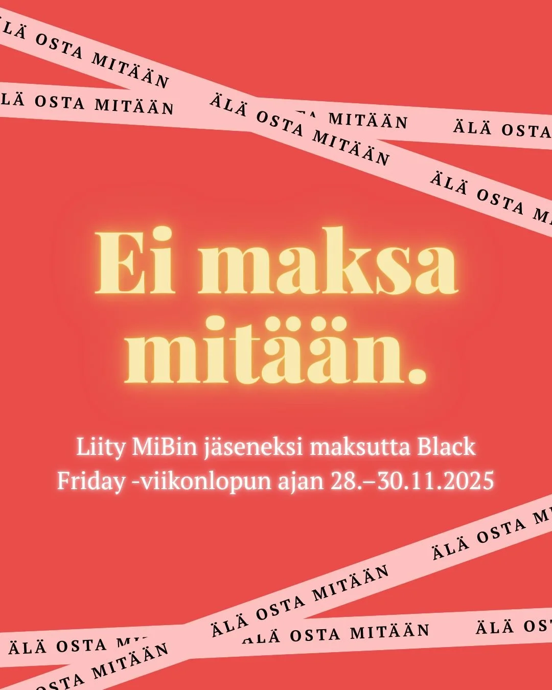 Nyt jos koska kannattaa liitty&auml; j&auml;seneksi: MiBin Pro-j&auml;senyys nyt loppuvuoden maksutta!

Sen sijaan, ett&auml; ostaisit jotain ylim&auml;&auml;r&auml;ist&auml;, voit investoida itseesi ja tulevaisuuteesi. Liittym&auml;ll&auml; MiBiin s