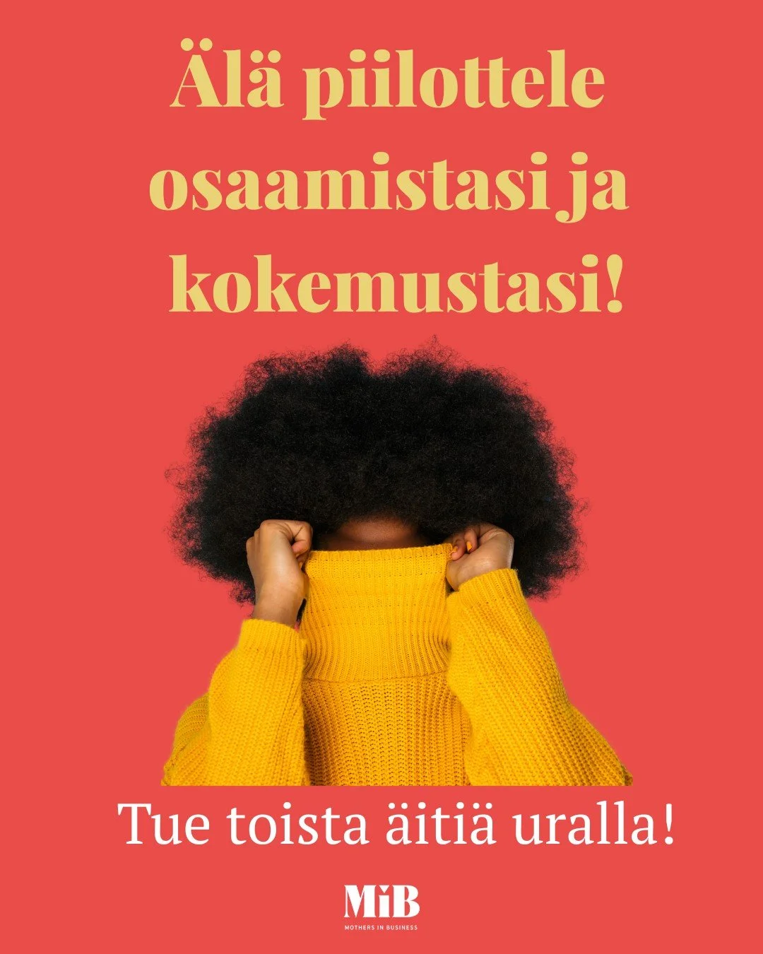 Nyt etsimme mentoreita MiB Balance 2026 -mentorointiohjelmaan!

MiB Balance 2026 -mentorointiohjelma on her&auml;tt&auml;nyt valtavasti kiinnostusta - ja nyt etsimme viel&auml; mukaan mentoreita, jotka haluavat jakaa osaamistaan ja olla merkitykselli