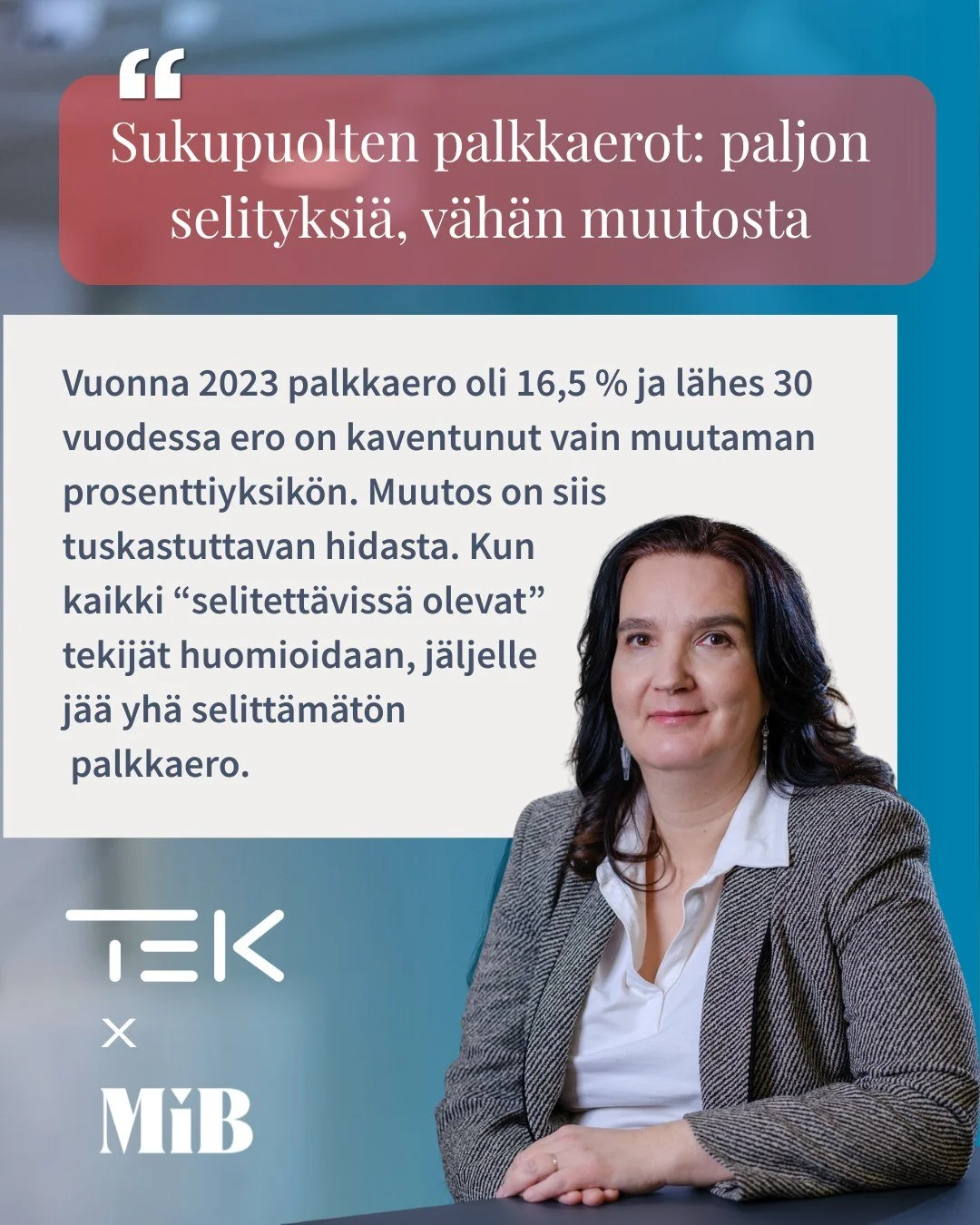 L&auml;hes 30 vuodessa miesten ja naisten v&auml;linen  palkkaero on kaventunut vain muutaman prosenttiyksik&ouml;n. Kun kaikki &ldquo;selitett&auml;viss&auml; olevat&rdquo; tekij&auml;t huomioidaan, j&auml;ljelle j&auml;&auml; yh&auml; selitt&auml;m