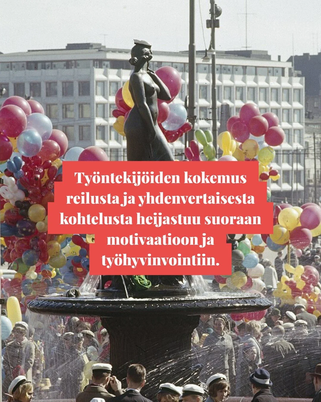 Vappu on ty&ouml;ntekij&ouml;iden ja ty&ouml;el&auml;m&auml;n arvojen juhla. Vaikka Suomessa tasa-arvolaki velvoittaa jokaisen ty&ouml;nantajan edist&auml;m&auml;&auml;n sukupuolten tasa-arvoa tavoitteellisesti ja suunnitelmallisesti, yhdenvertaisuus