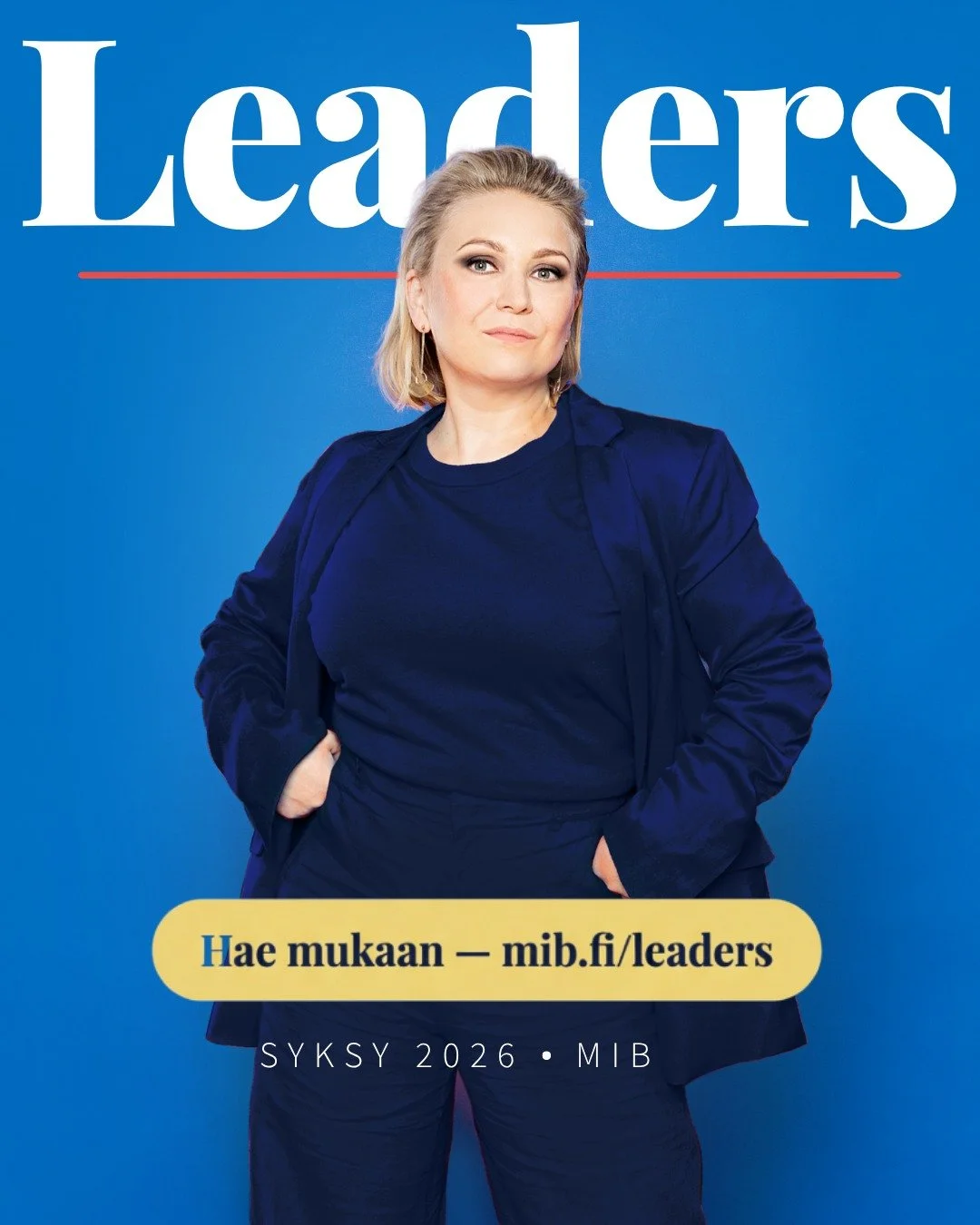 MiB Leaders 2026 -haku on nyt auki! 

MiB Leaders on MiBin j&auml;senille suunnattu johtajuusohjelma, joka kokoaa yhteen nykyisi&auml; ja tulevia esihenkil&ouml;it&auml; sek&auml; johtajia. Ohjelma tarjoaa k&auml;yt&auml;nn&ouml;nl&auml;heisi&auml; n