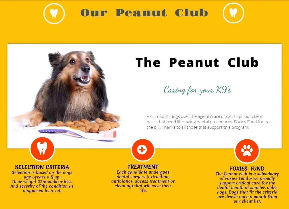 If you would like to support the Peanut Clubs work, please donate to our website. . . and thank you.