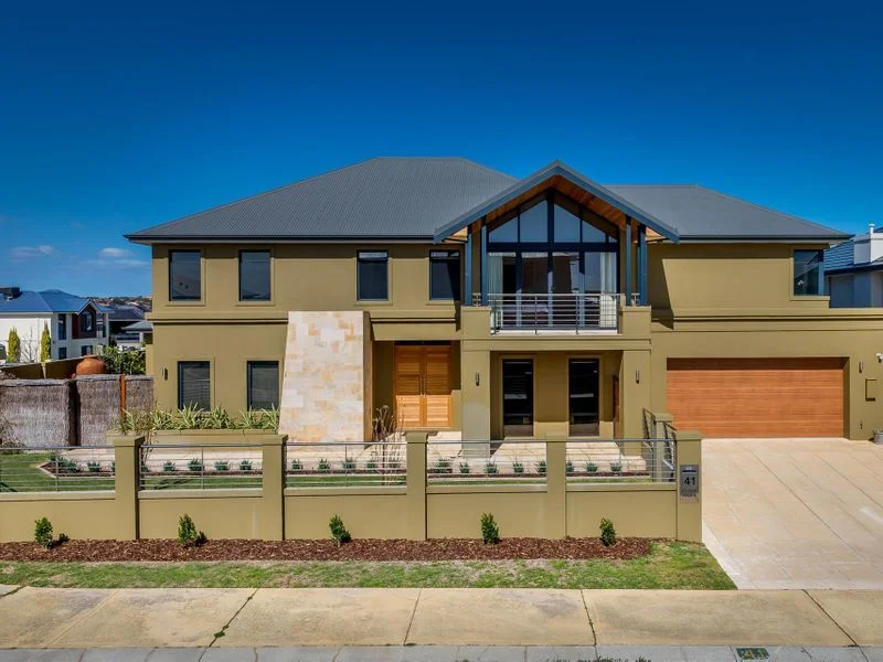 On the market, Perth. This is what a large builder’s home looks like ten years later. Bloated, dated, ugly.