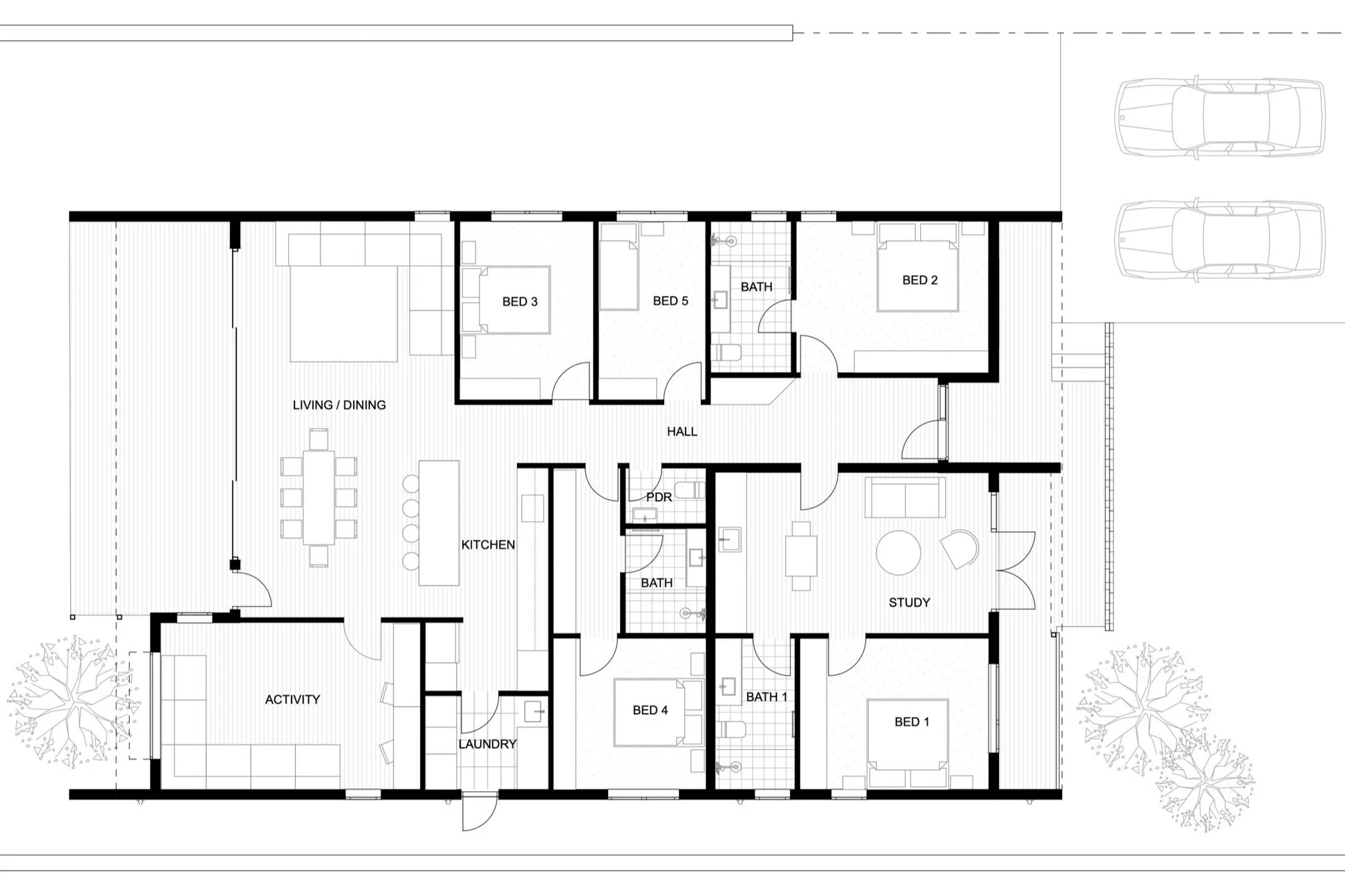  Floreat House - one example of how a self-contained unit might be included. 