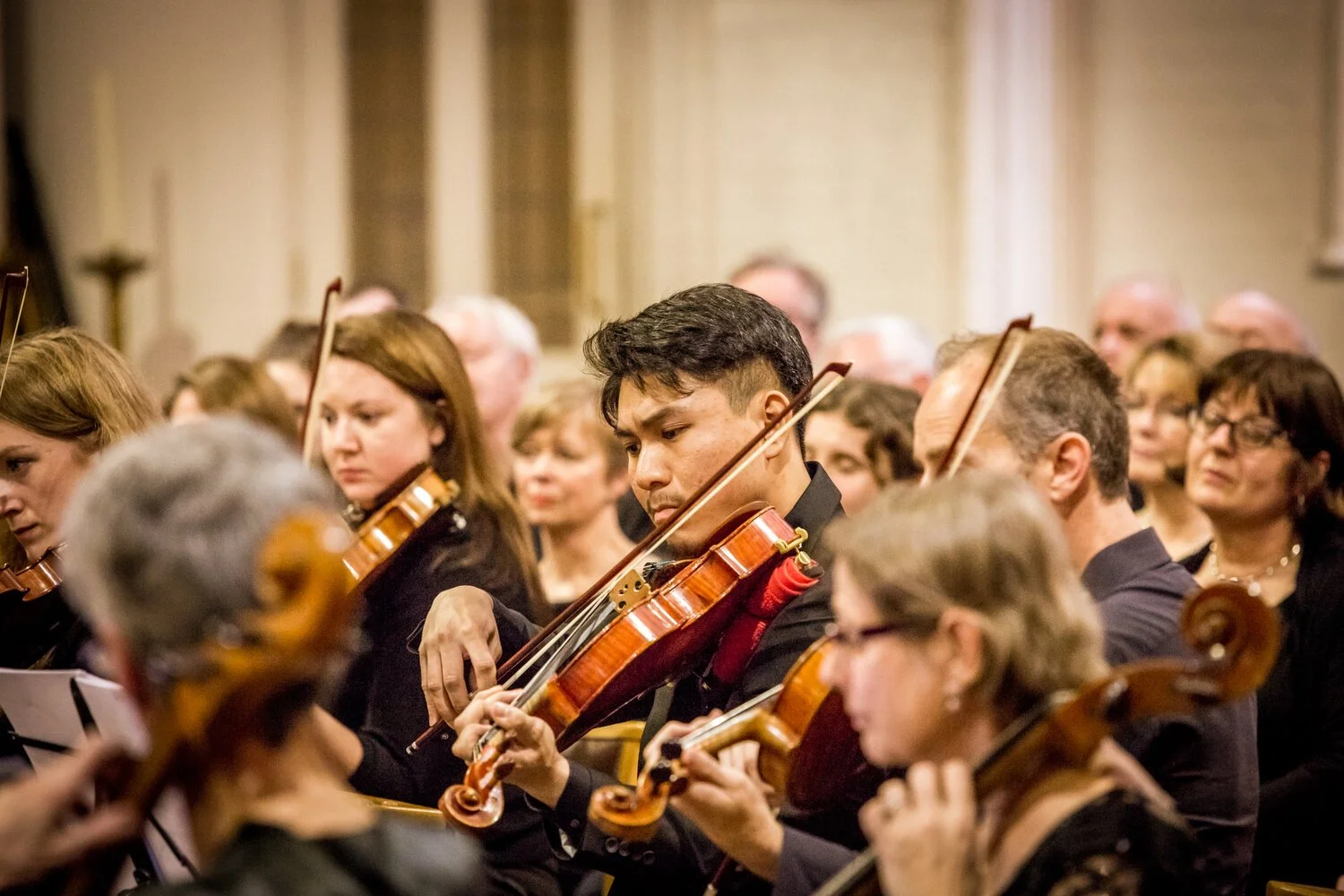 London Classical Orchestra and Choir Concert for the Homeless strings