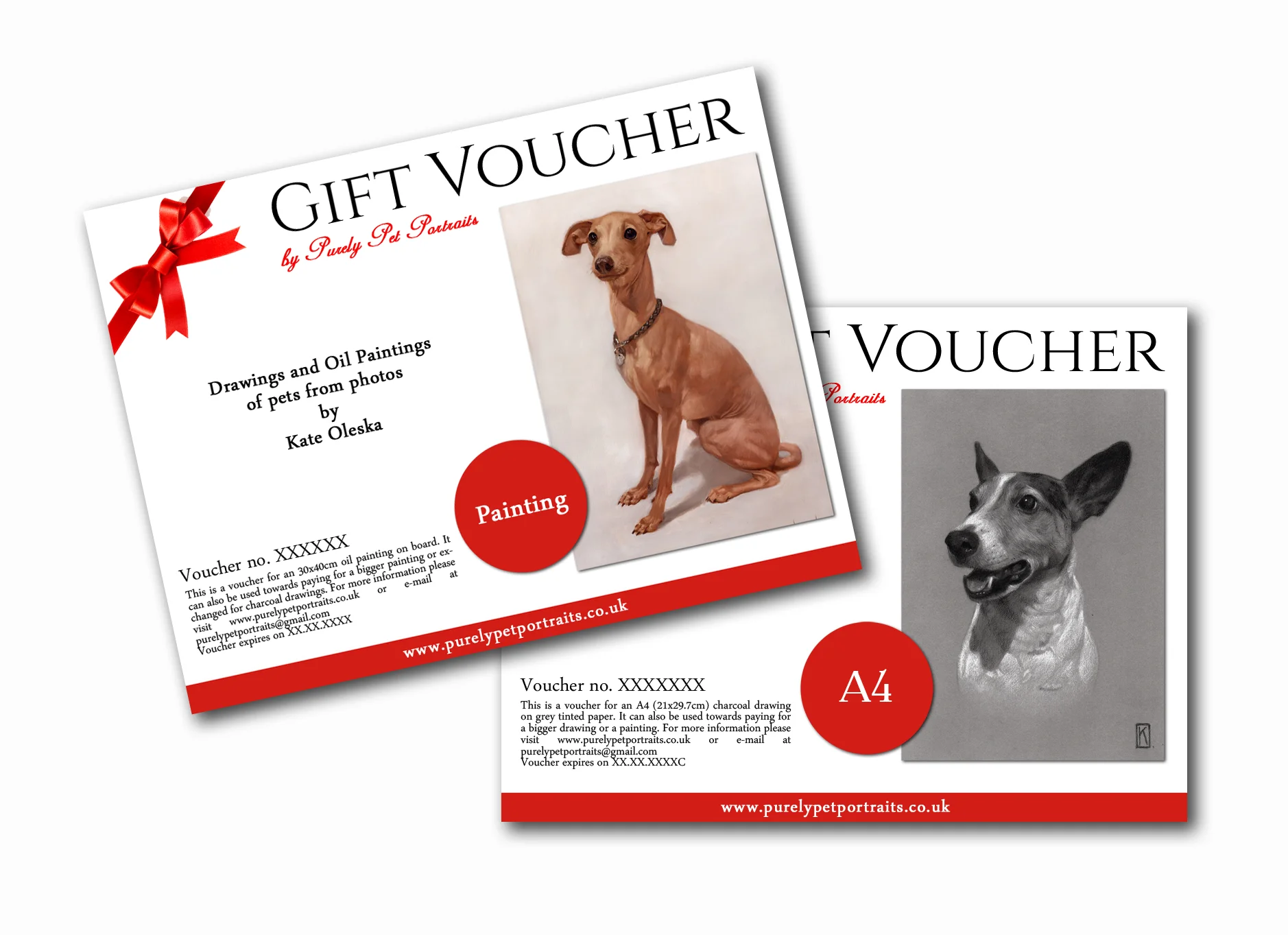 Pet Portraits Pet Artist in Kent UK Gift Vouchers — Purely Pet