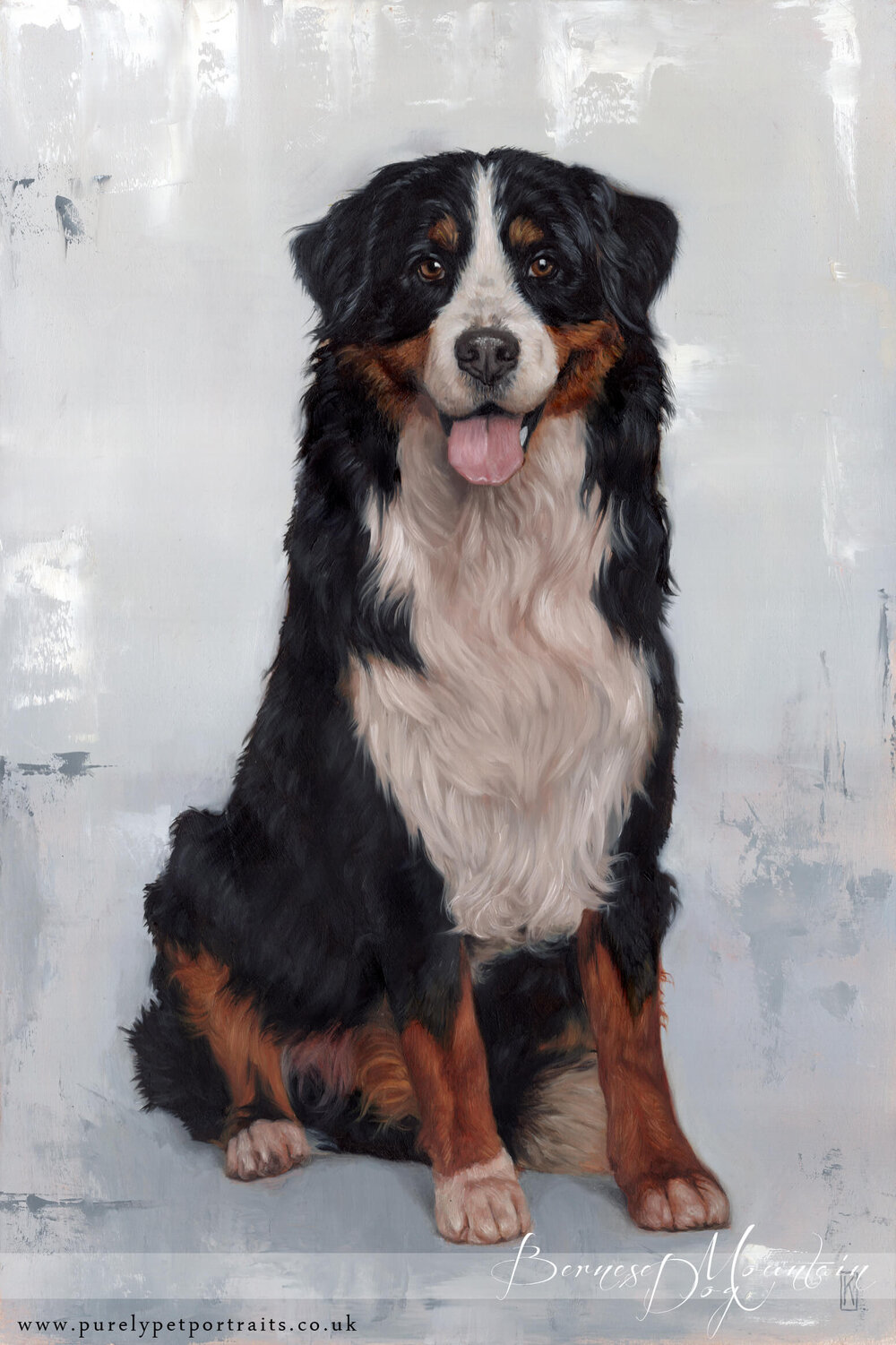 Bernese mountain dog oil painting.JPG