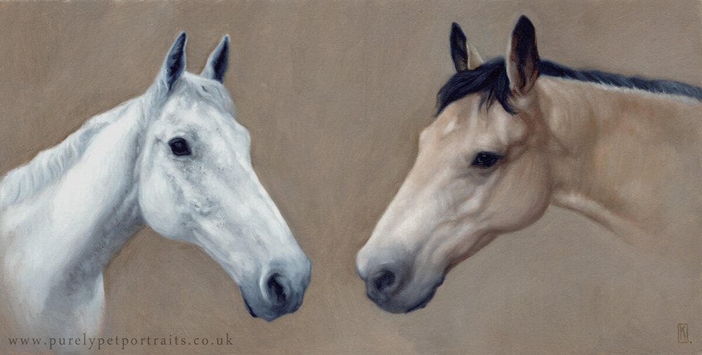 oil portrait of 2 horses.JPG