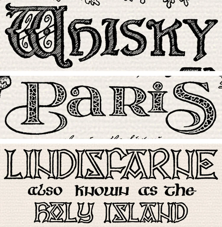Creative lettering for titles