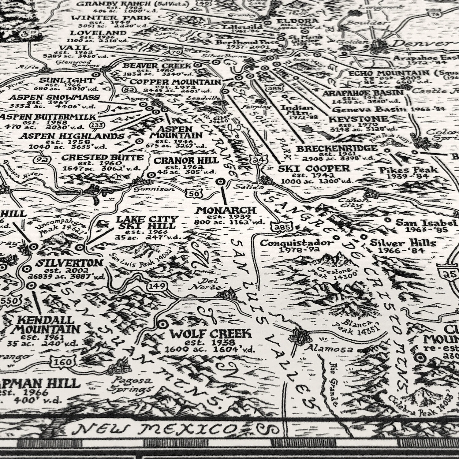 Manuscript Maps — The Colorado Ski Map