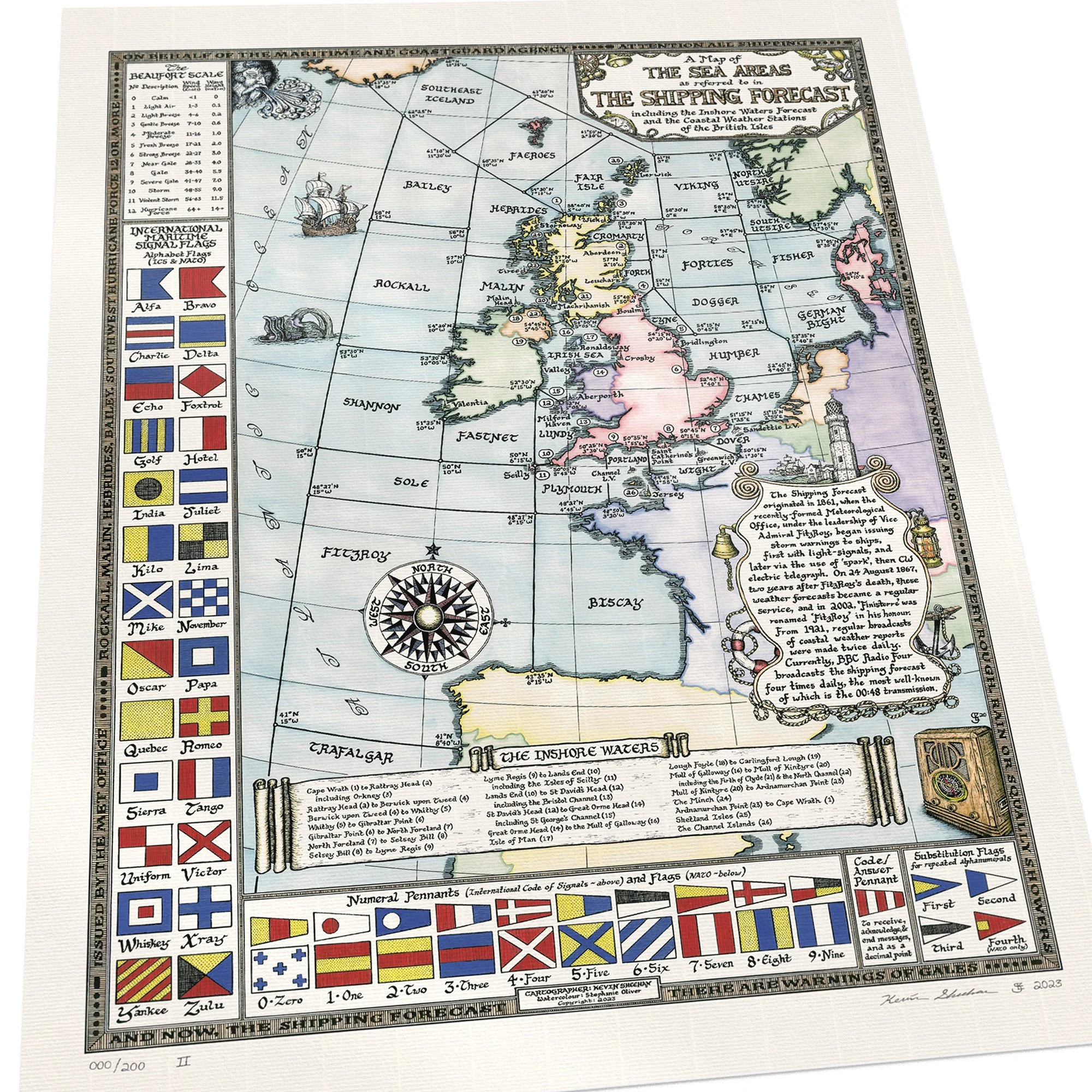 Manuscript Maps The Shipping Forecast Map