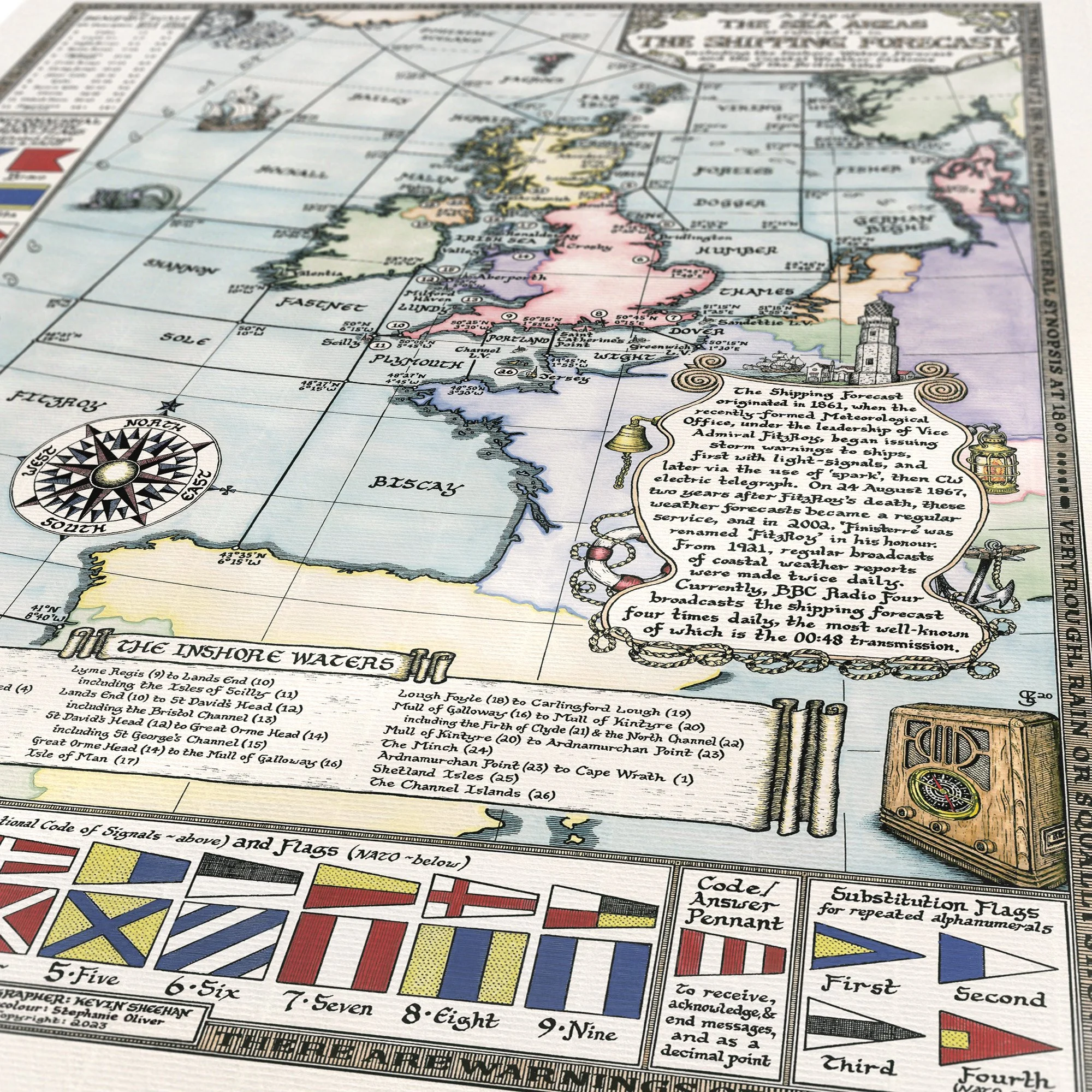 Manuscript Maps Shipping Forecast Map