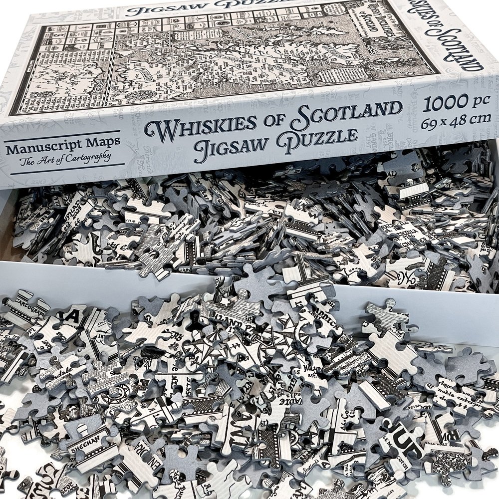 Manuscript Maps — Whisky Map Puzzle - 1000 pieces