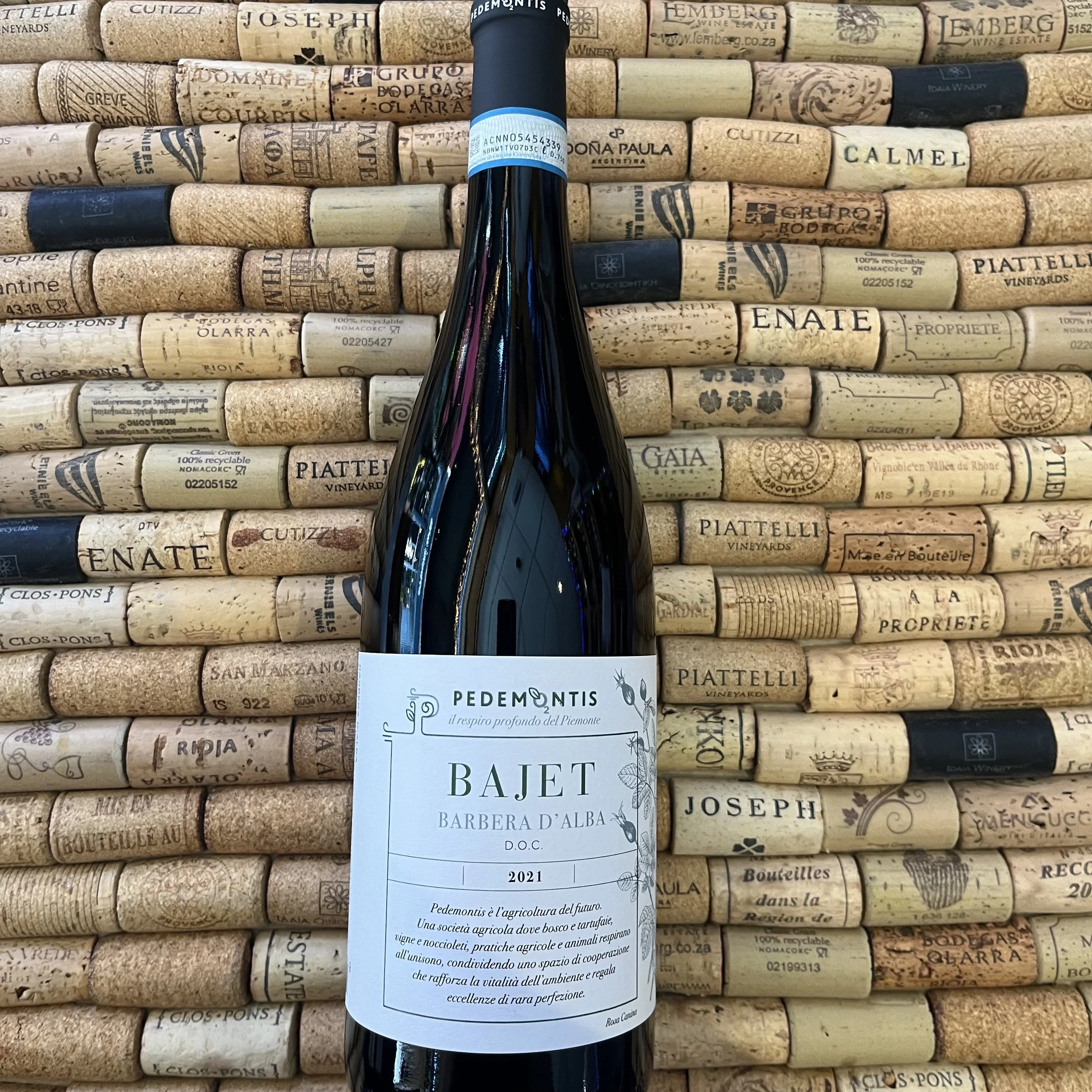 Pedemontis, 'Bajet' Barbera d'Alba, Italy.