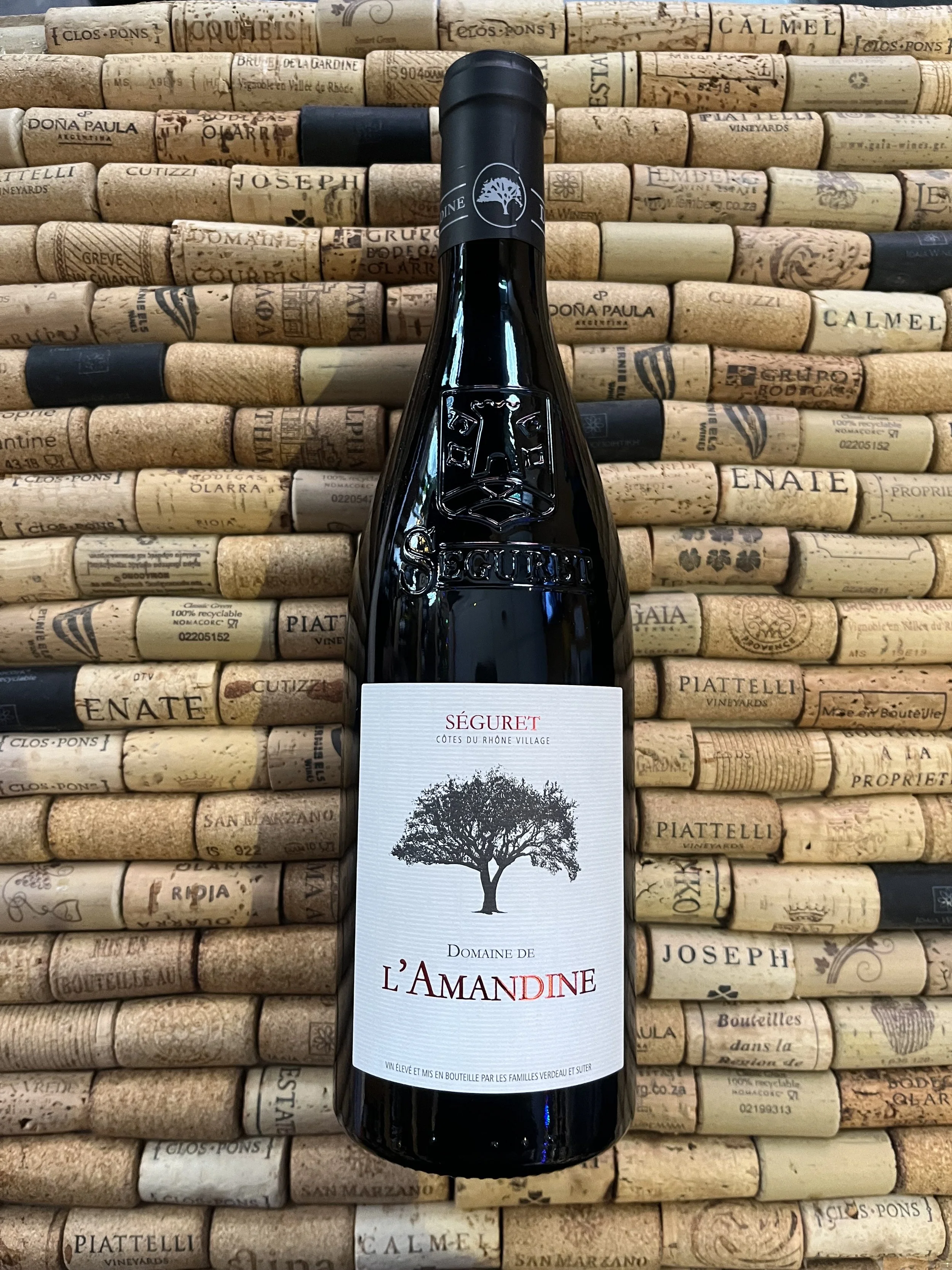 Cotes du Rhone Villages Seguret l` Amandine, Southern Rhone, France.