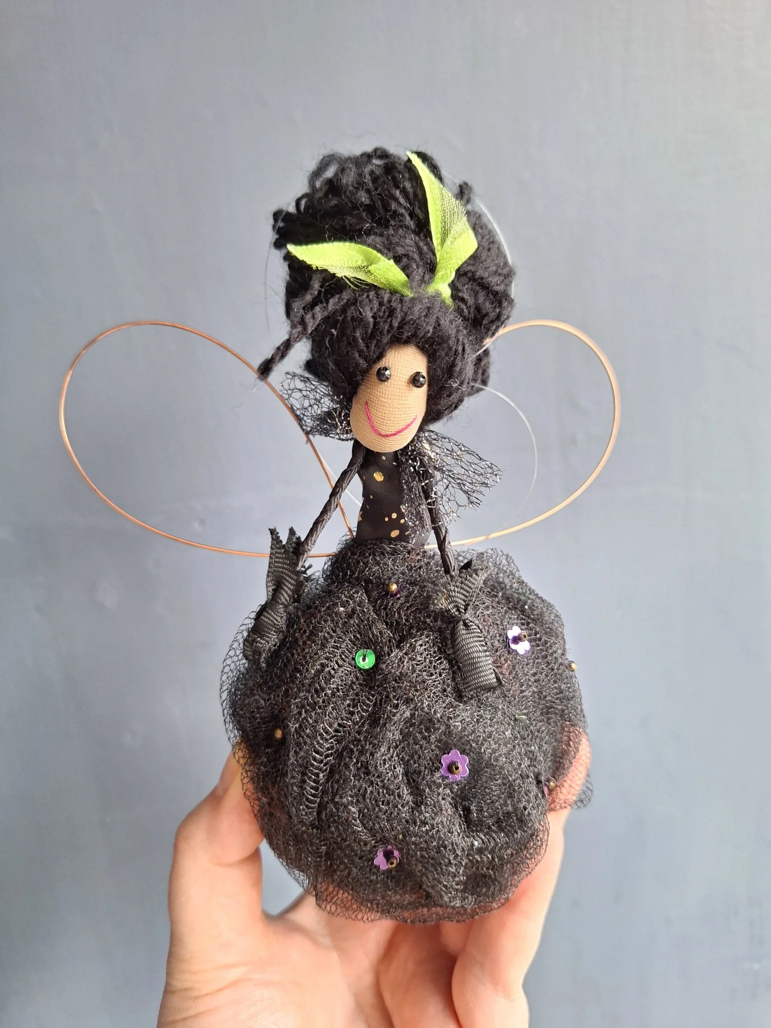 Black Fairy tree decoration