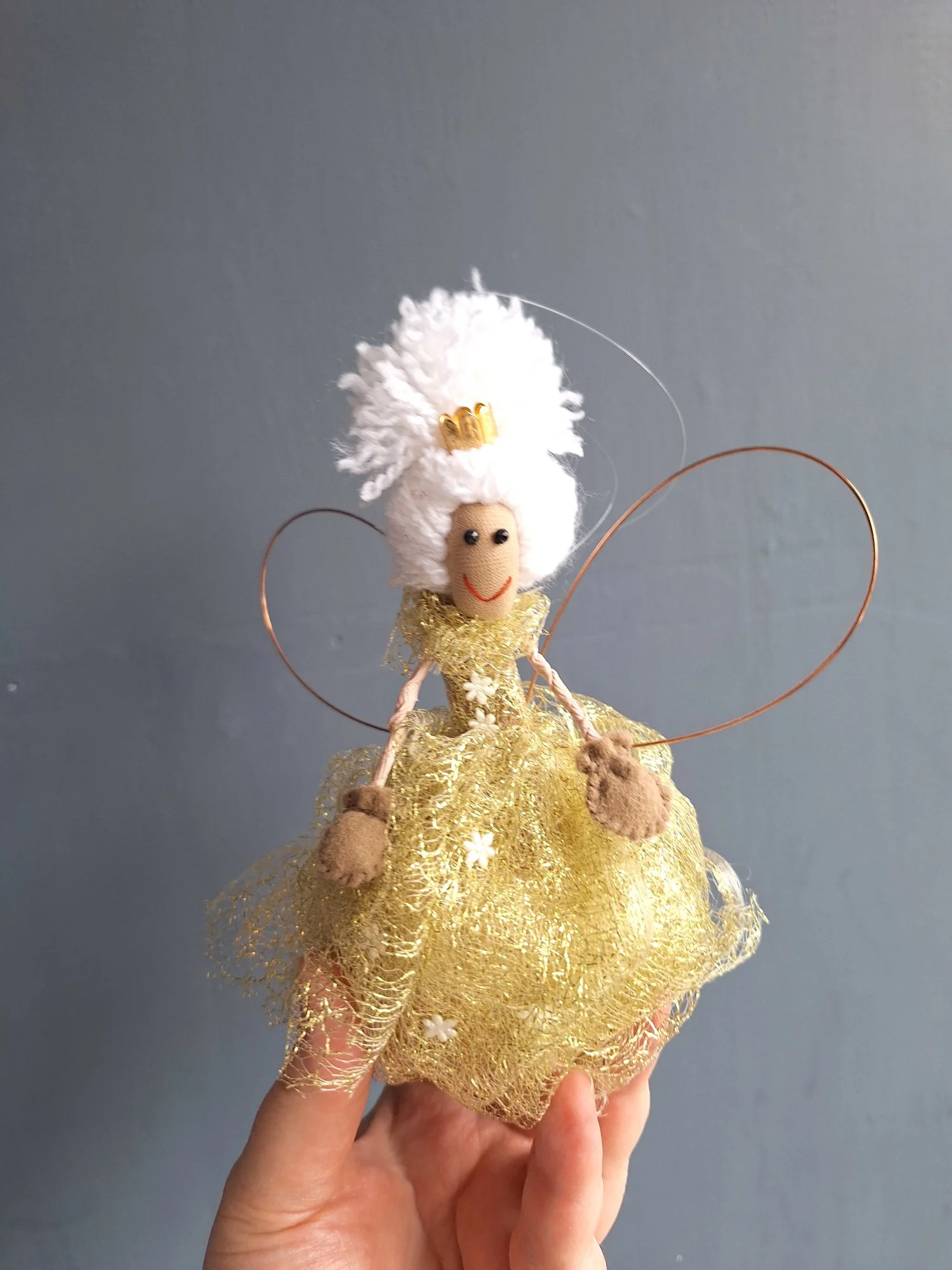 Gold Fairy tree decoration