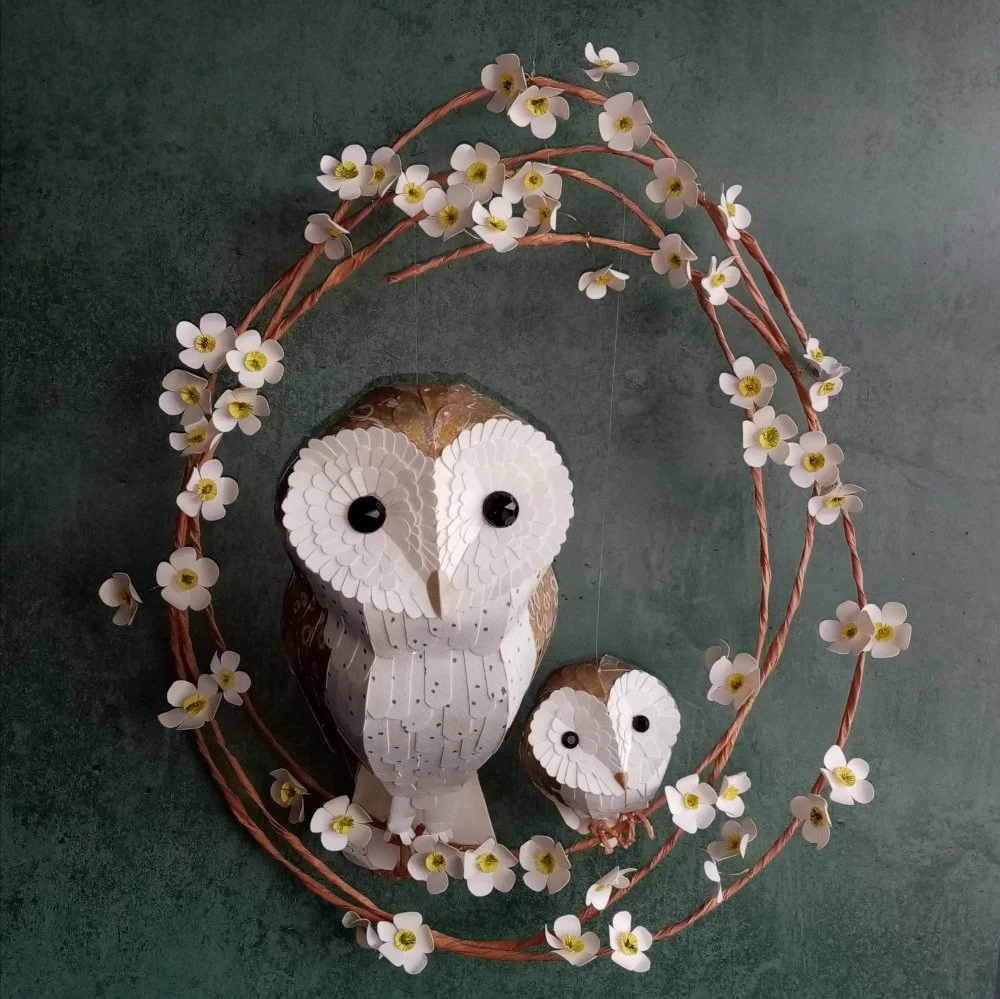 Kaper paper sculpture - owl wall hanging.jpeg