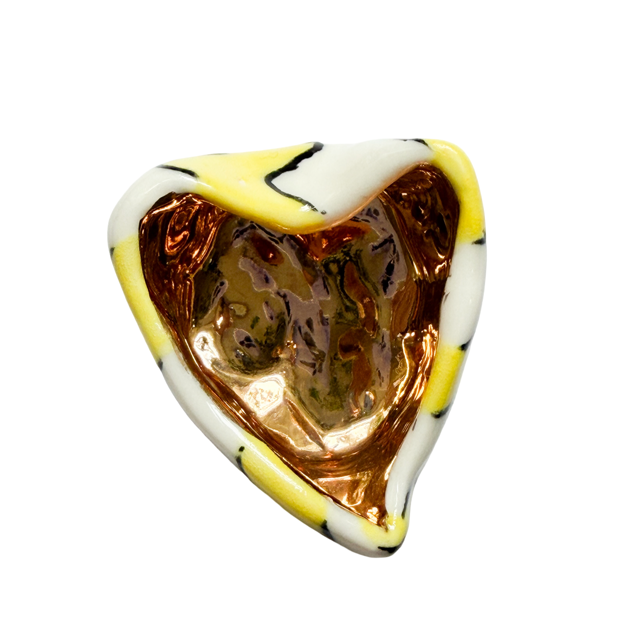 Ariel zigzag yellow heart dish.png