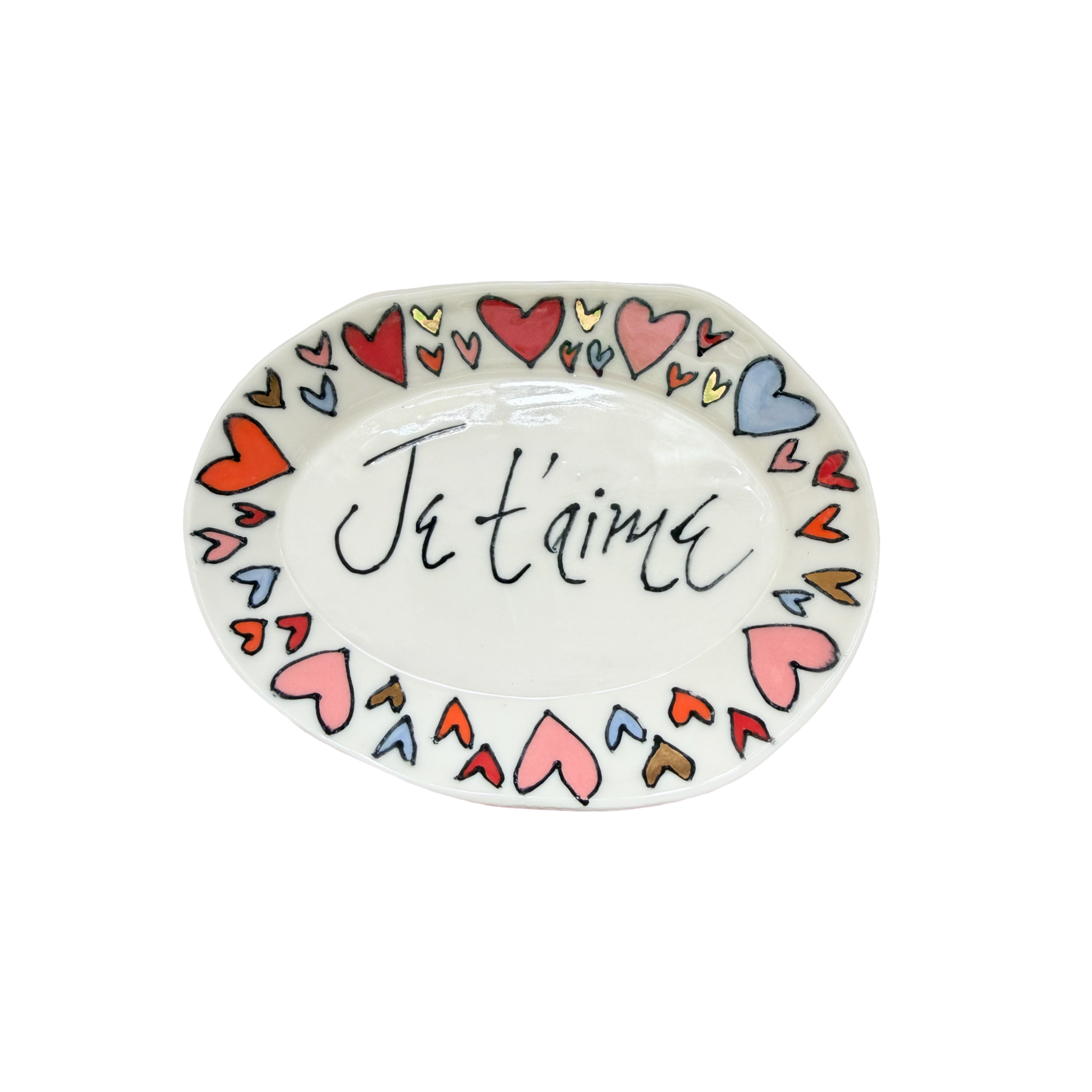Oval Je 't'aime Dish