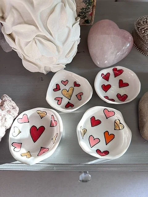 ASL Ceramics - Red Heart Mini Dish