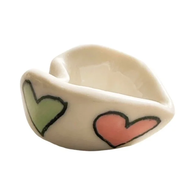 Pink & Green Heart Pot