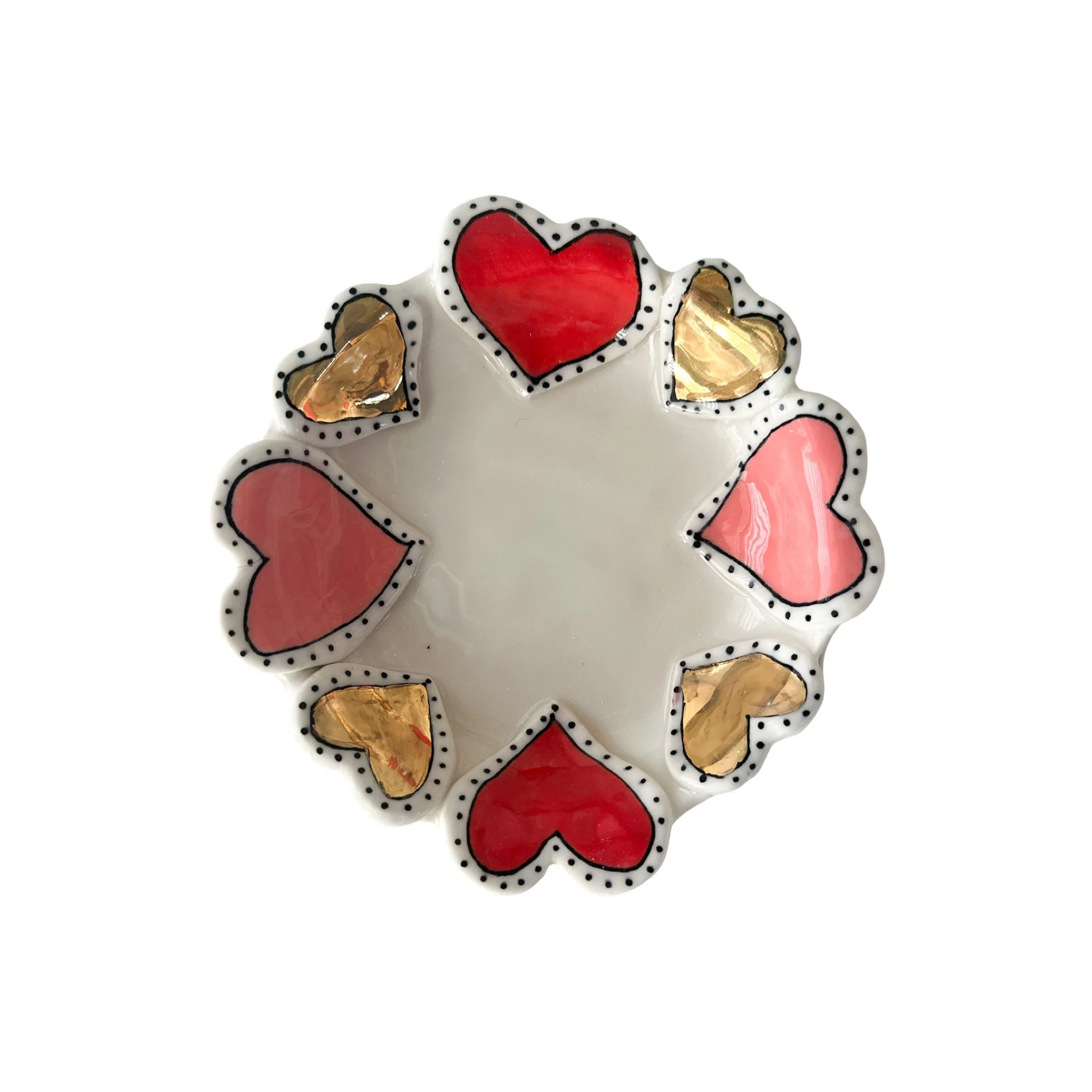 ASL Ceramics - pink and red heart gold dish.jpg